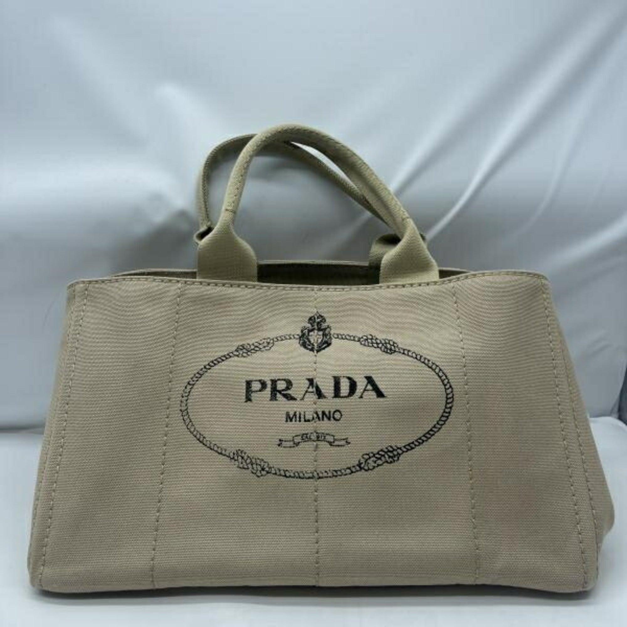 Prada Canapa Beige Tote Bag (Pre-Owned)