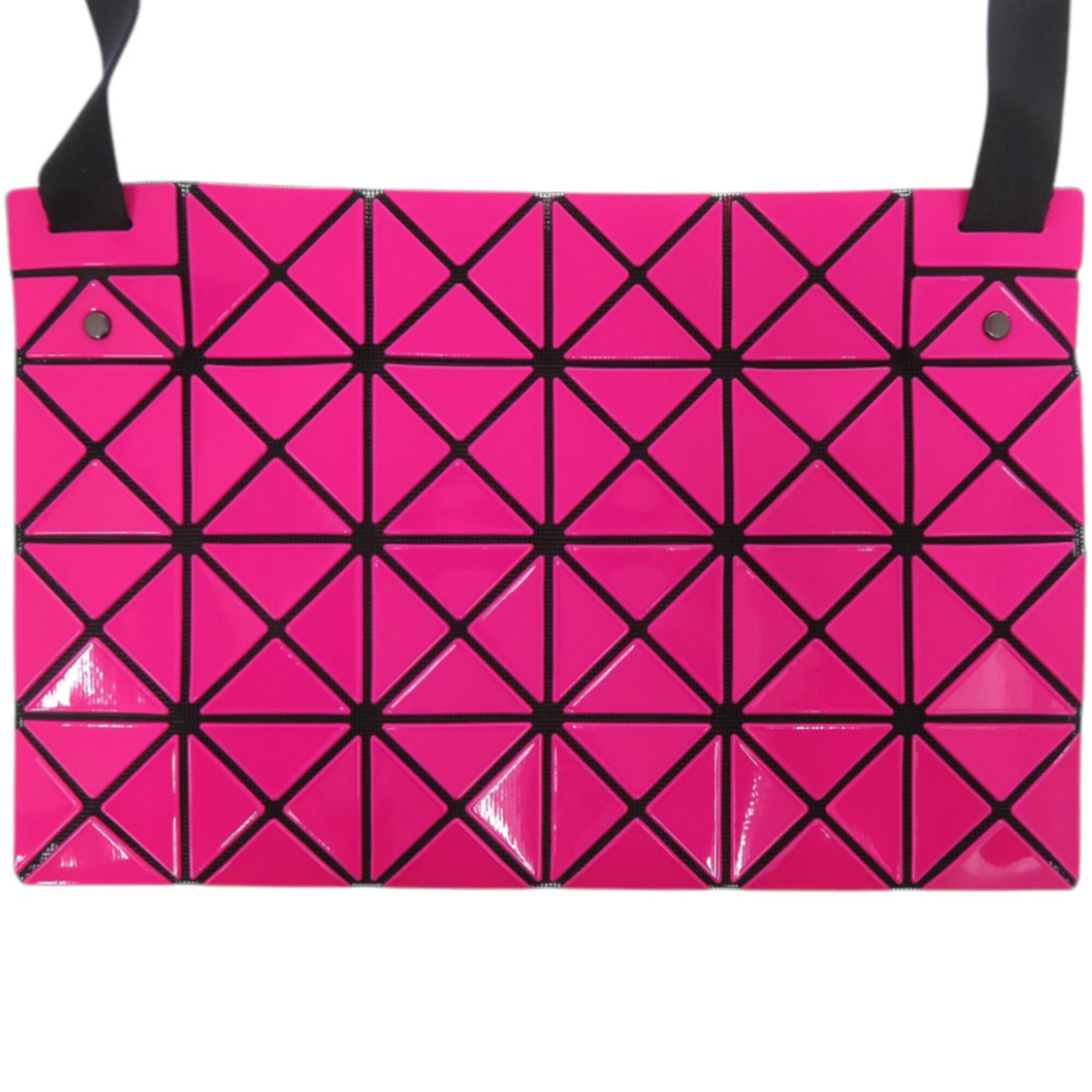 Issey Miyake Black Pink Polyester Pvc Shoulder Bag (Pre-Owned)