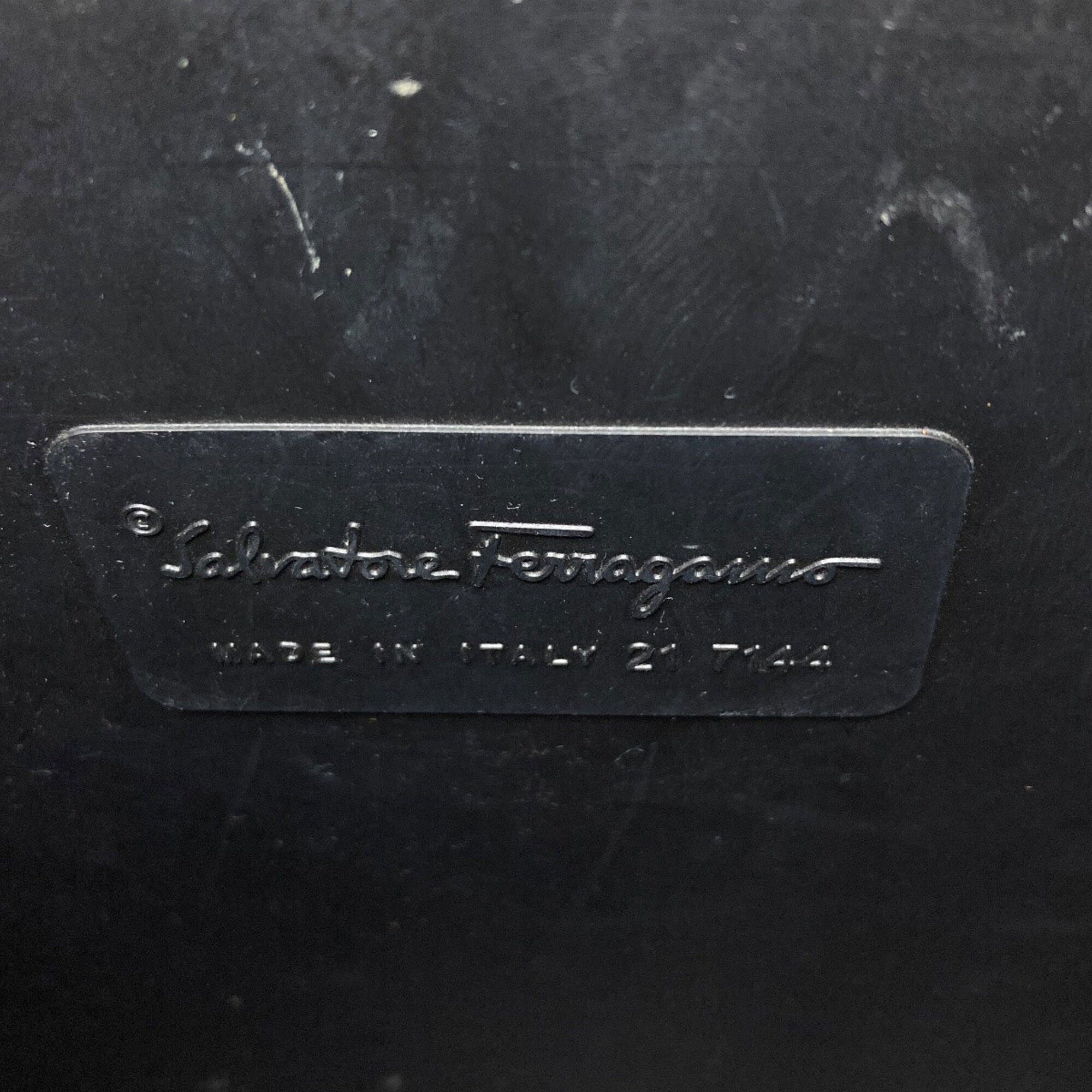 Salvatore Ferragamo Black Rubber Handbag (Pre-Owned)