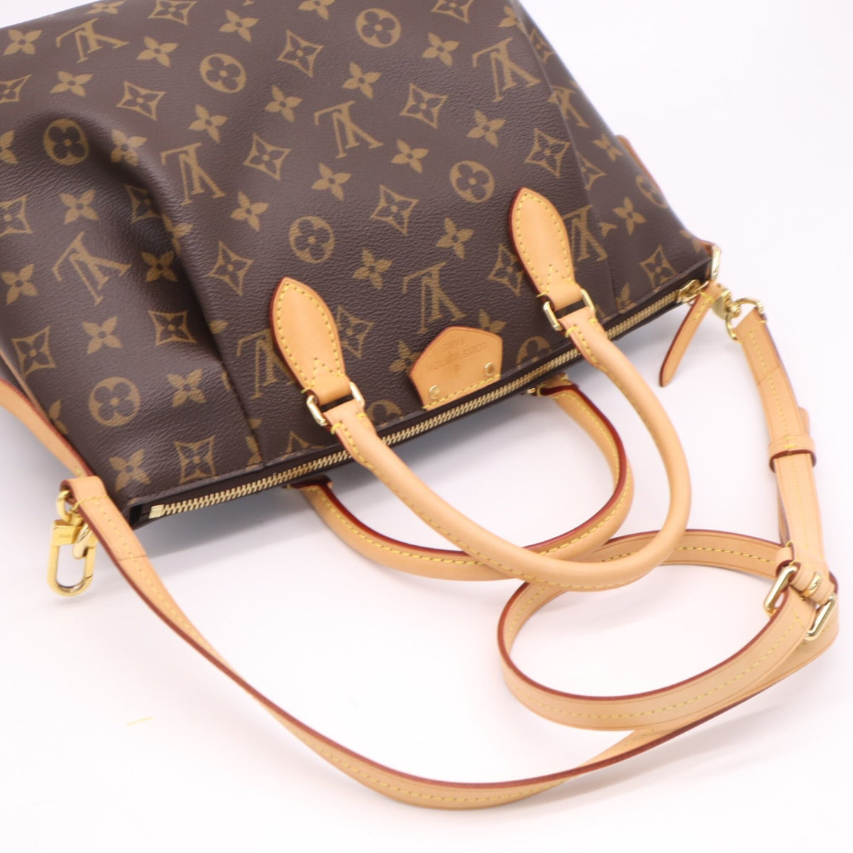 Louis Vuitton Monogram Beige Brown Monogram Monogram Leather Shoulder Bag (Pre-Owned)
