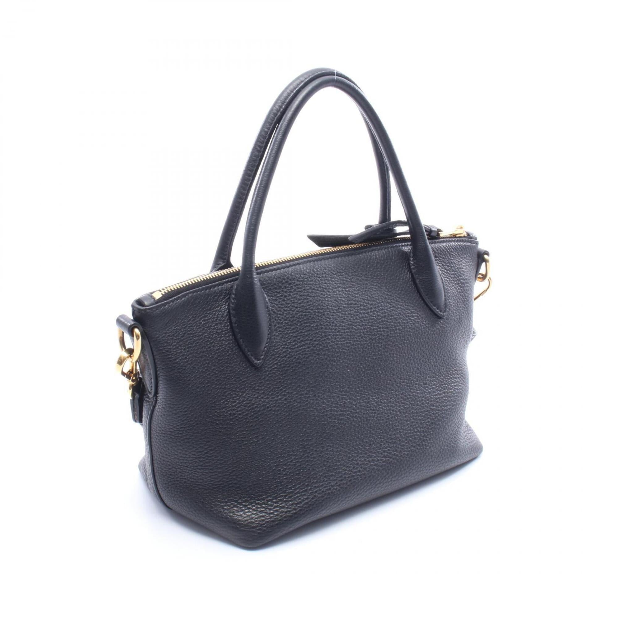Prada Black Leather Handbag (Pre-Owned)