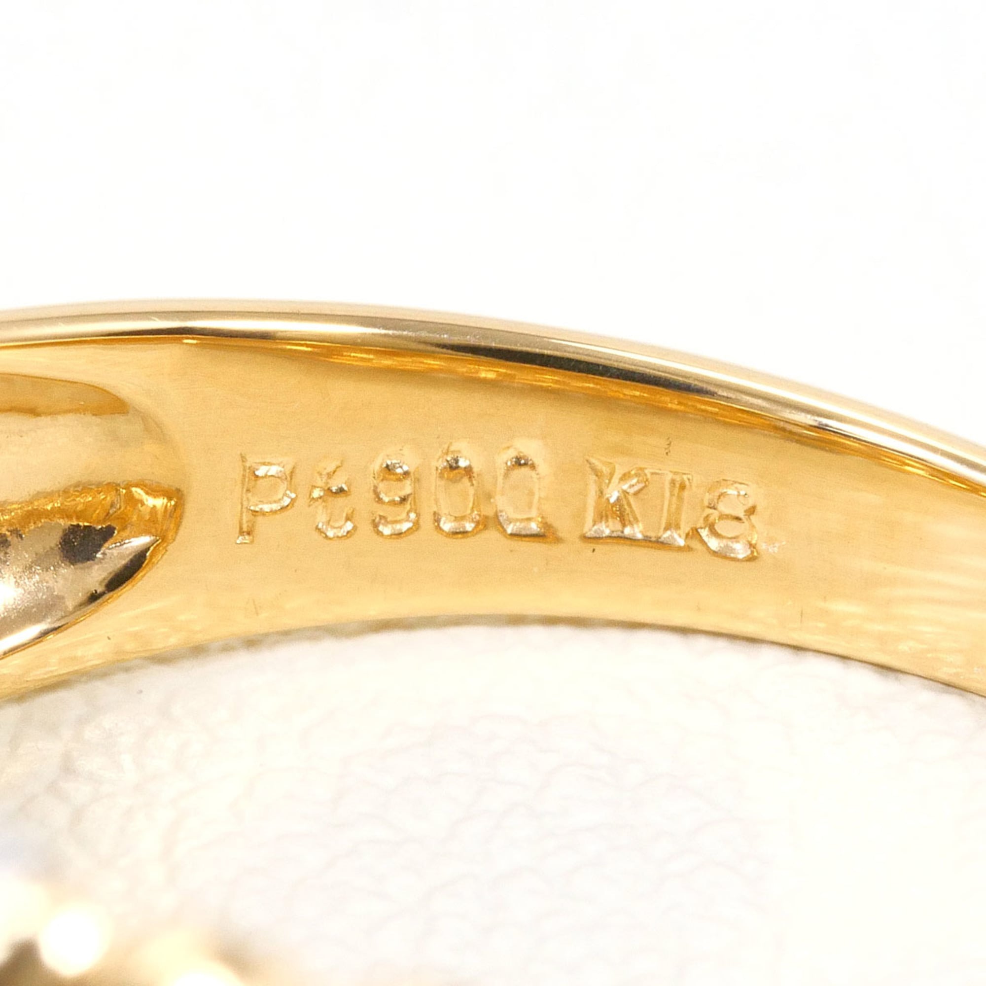 Unbranded Platinum Yellow Gold Yellow Gold (18K) Platinum 900 Band Ring (Pre-Owned)