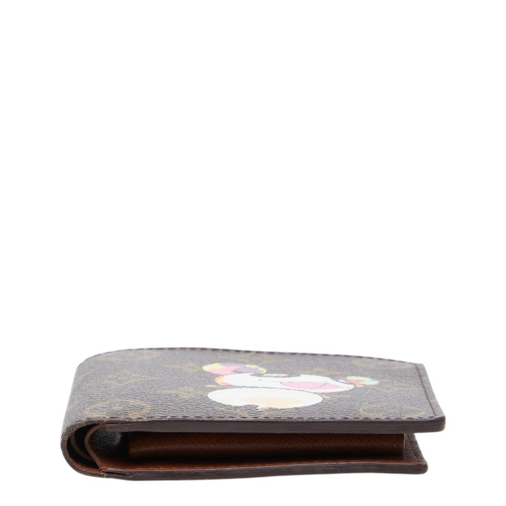 Louis Vuitton Brown Multi-Color Pvc Leather Wallet (Bi-Fold) (Pre-Owned)