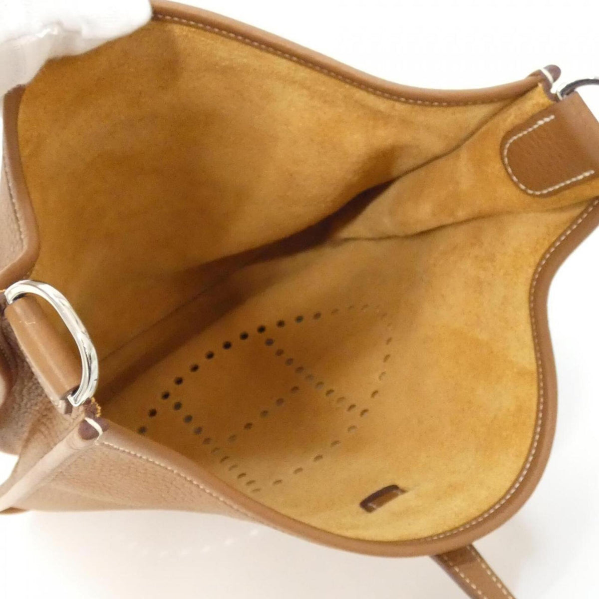 Hermes Brown Taurillon Clemence Leather Shoulder Bag (Pre-Owned)