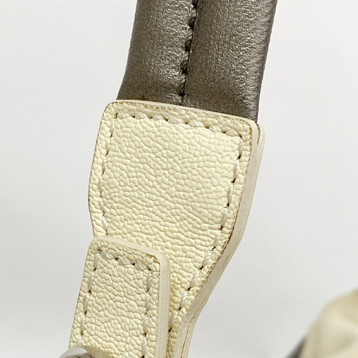 Chanel Gray Canvas Shoulder Bag (Pre-Owned)