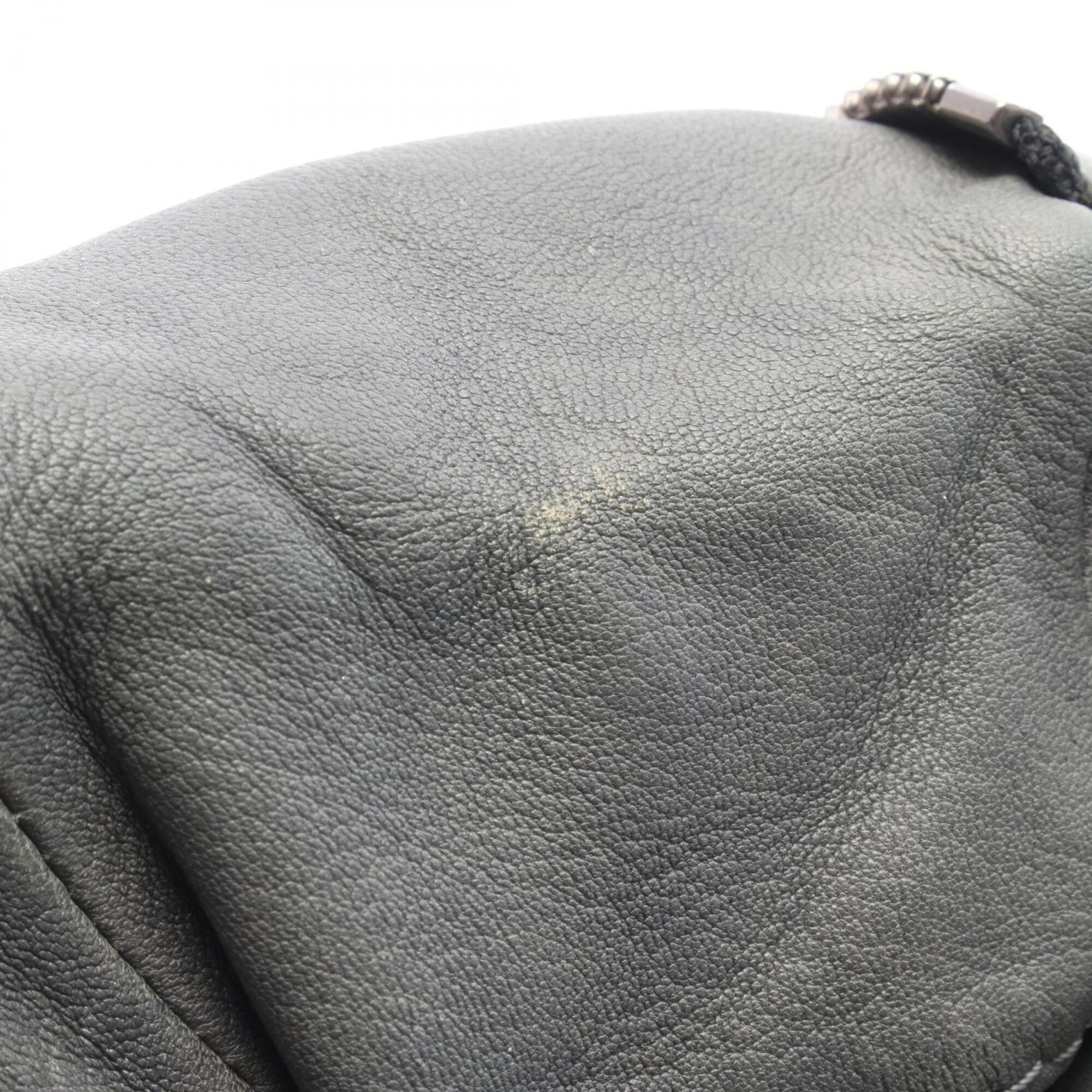 Loewe Gray Leather Handbag Tote Bag (Pre-Owned)