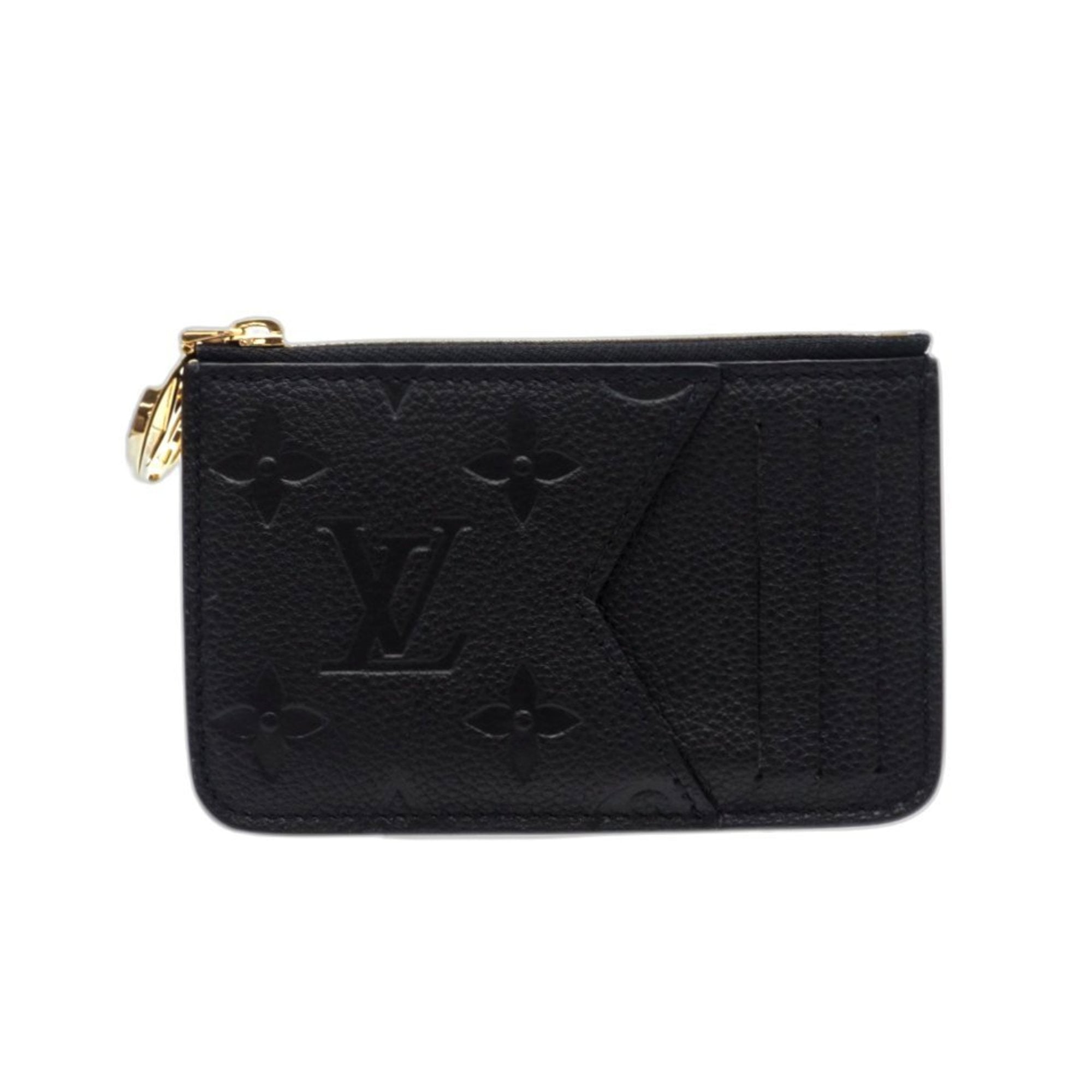 Louis Vuitton Black Noir Leather Coin Purse/Coin Case (Pre-Owned)