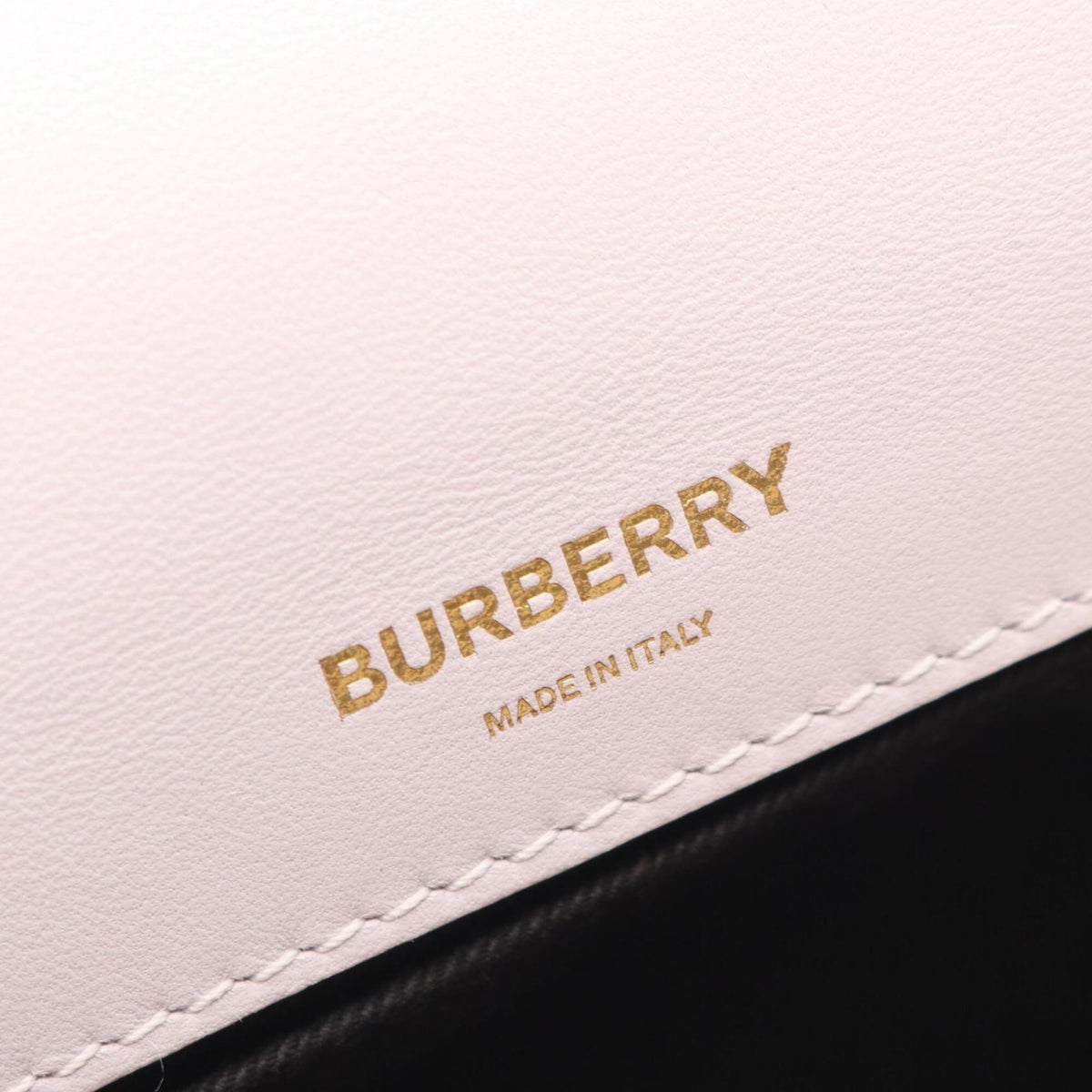 Burberry Beige Pink Leather Handbag Shoulder Bag (Pre-Owned)