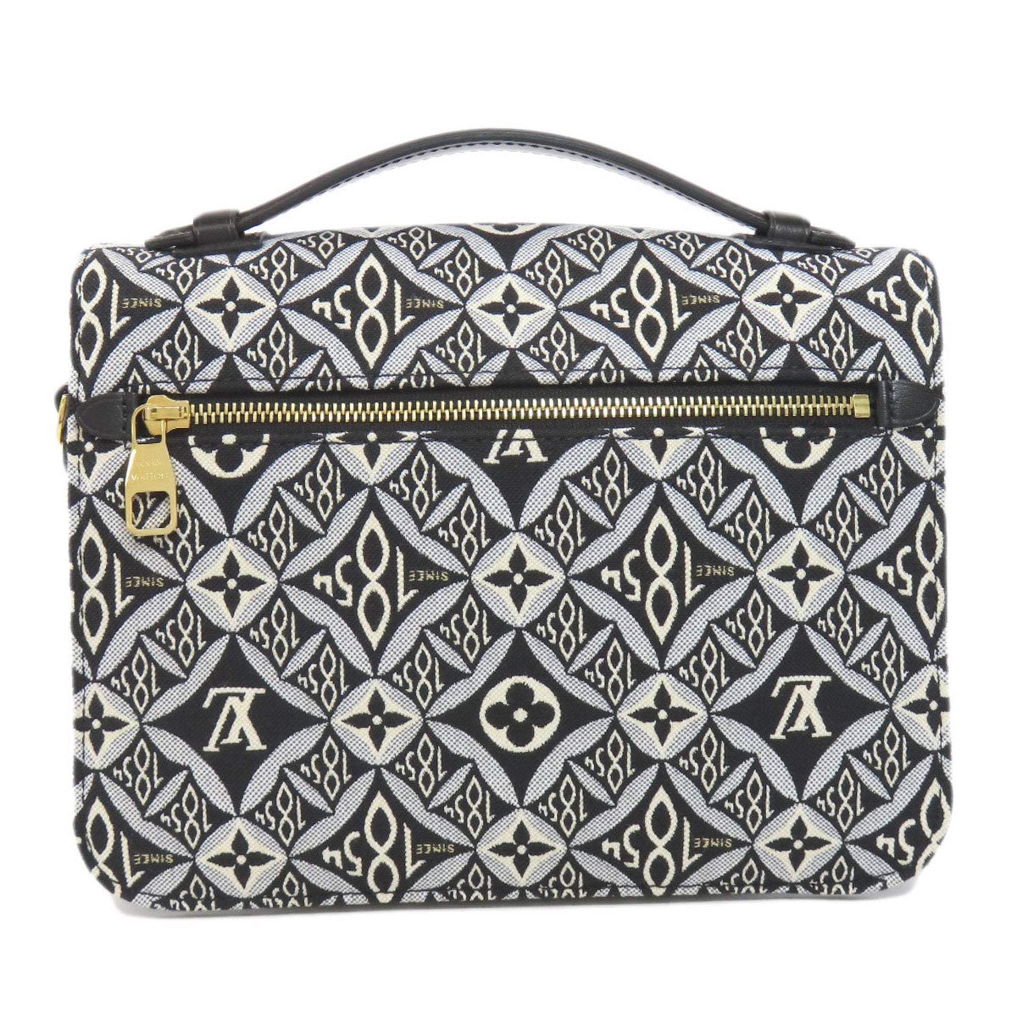 Louis Vuitton Black White Monogram Handbag (Pre-Owned)