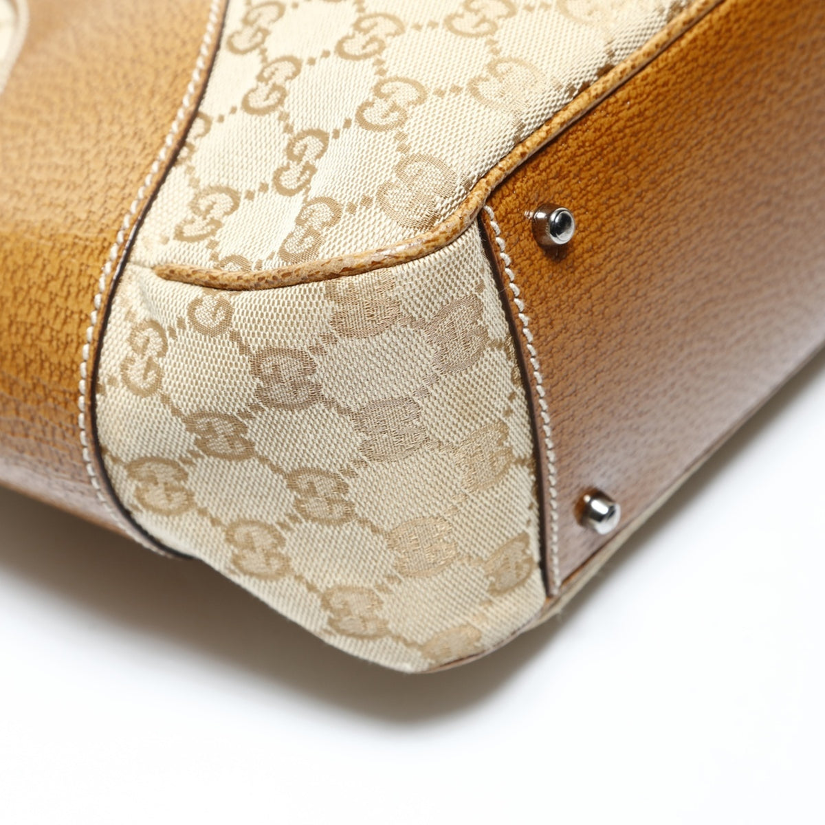 Gucci Beige Gg Canvas Tote Bag (Pre-Owned)