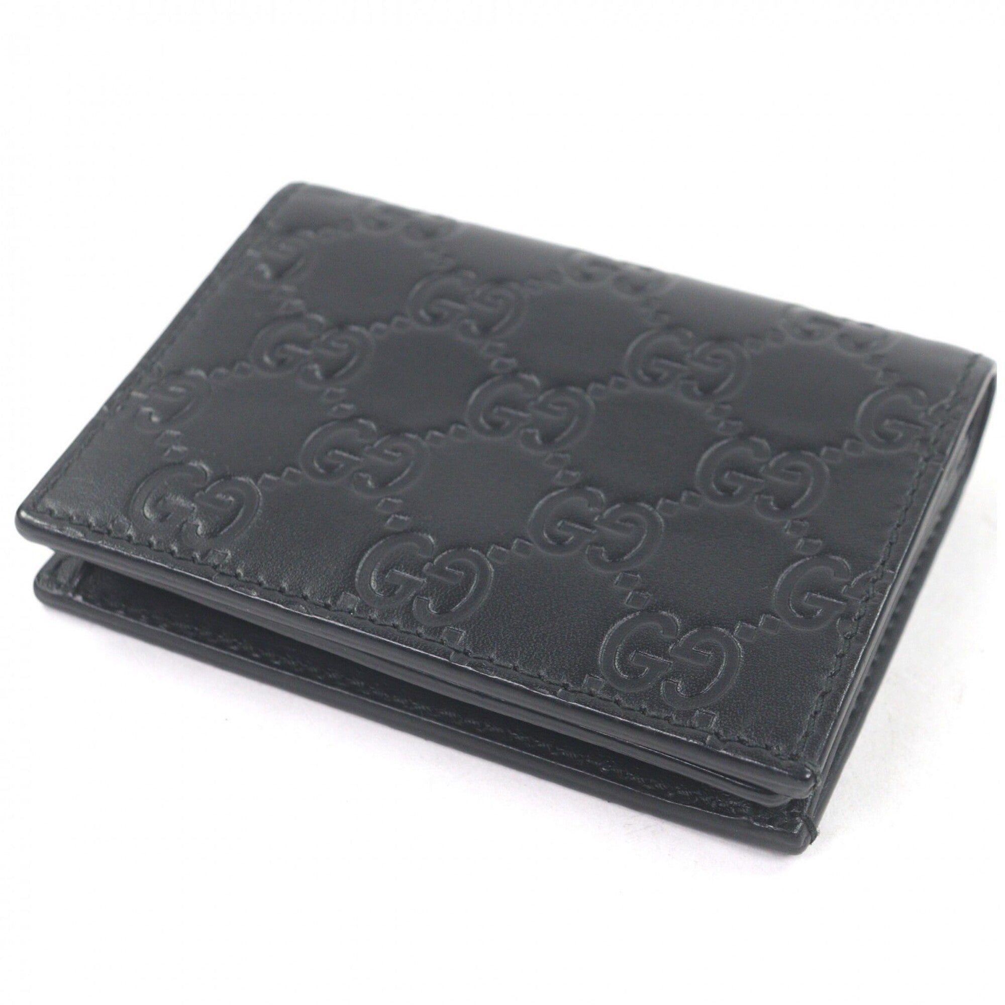 Gucci Black Leather Wallet (Bi-Fold) (Pre-Owned)