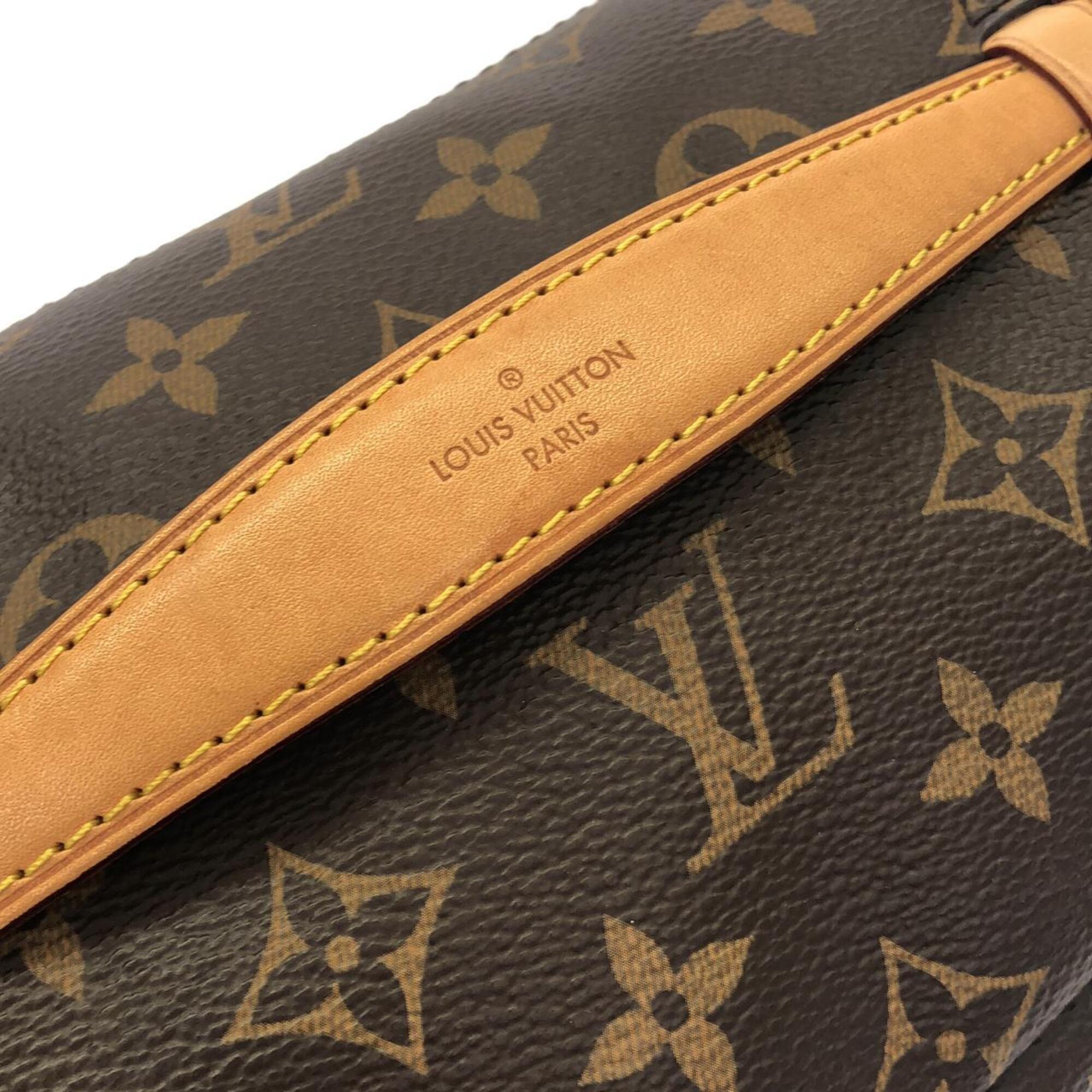Louis Vuitton Marron Coated Canvas Shoulder Bag (Pre-Owned)