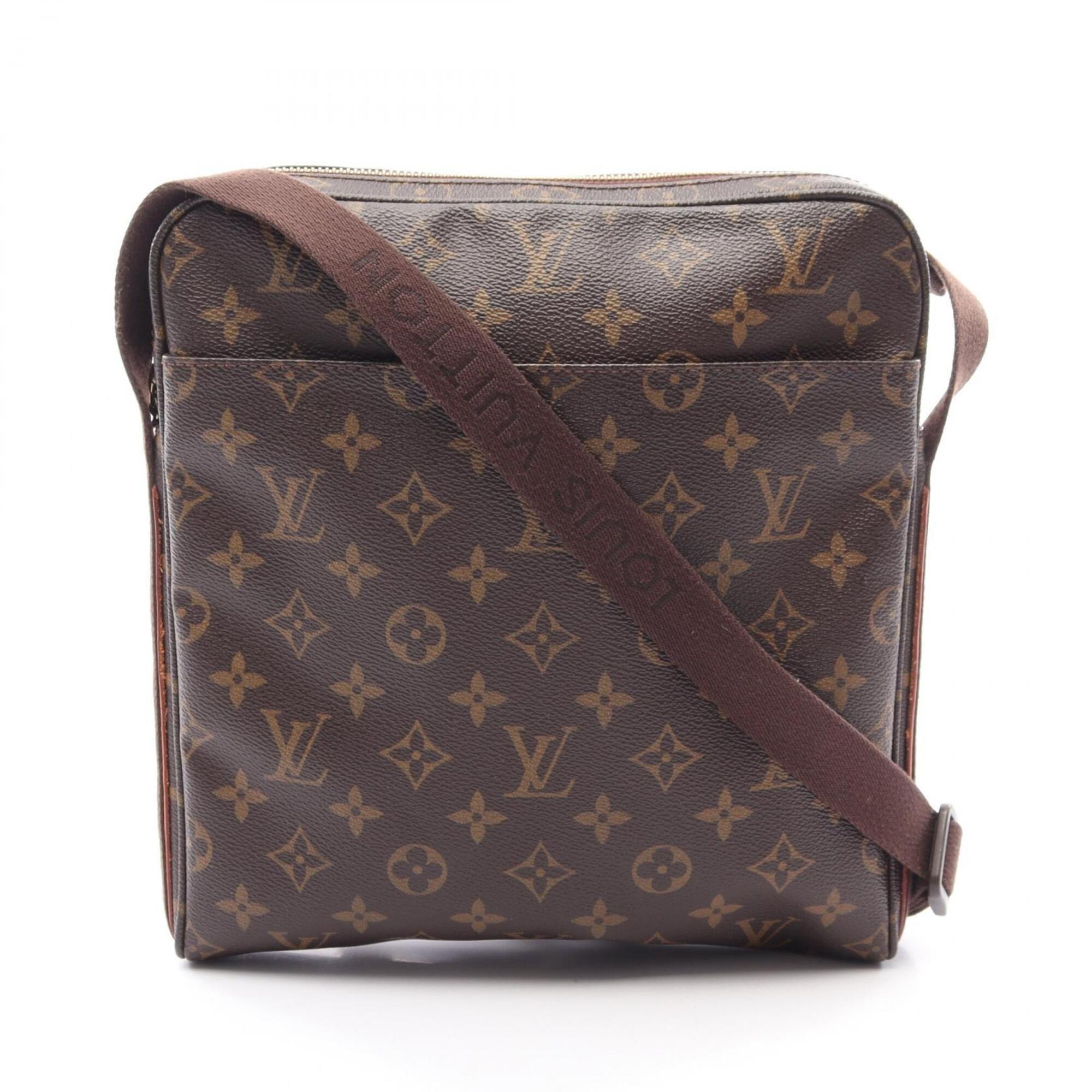 Louis Vuitton Brown Coated Canvas Pvc Monogram Leather Handbag Shoulder Bag (Pre-Owned)