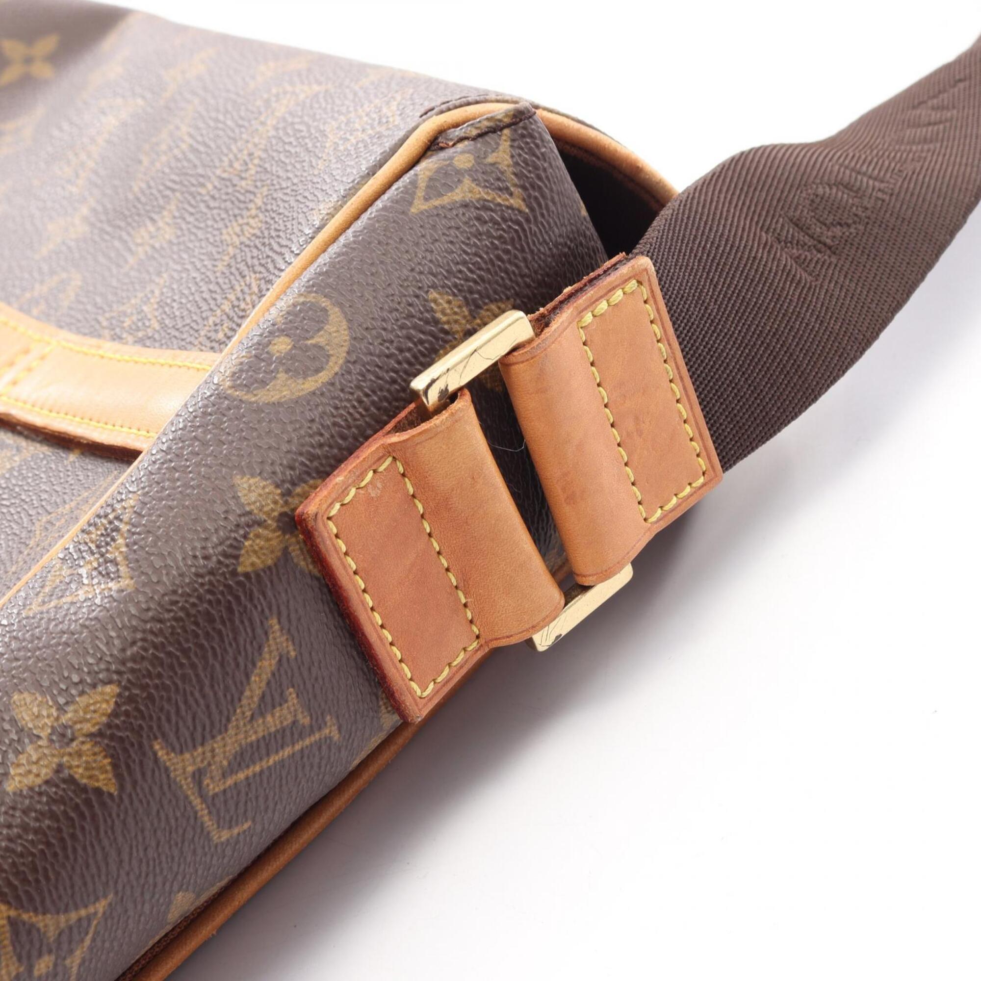 Louis Vuitton Brown Coated Canvas Leather Monogram Handbag Shoulder Bag (Pre-Owned)