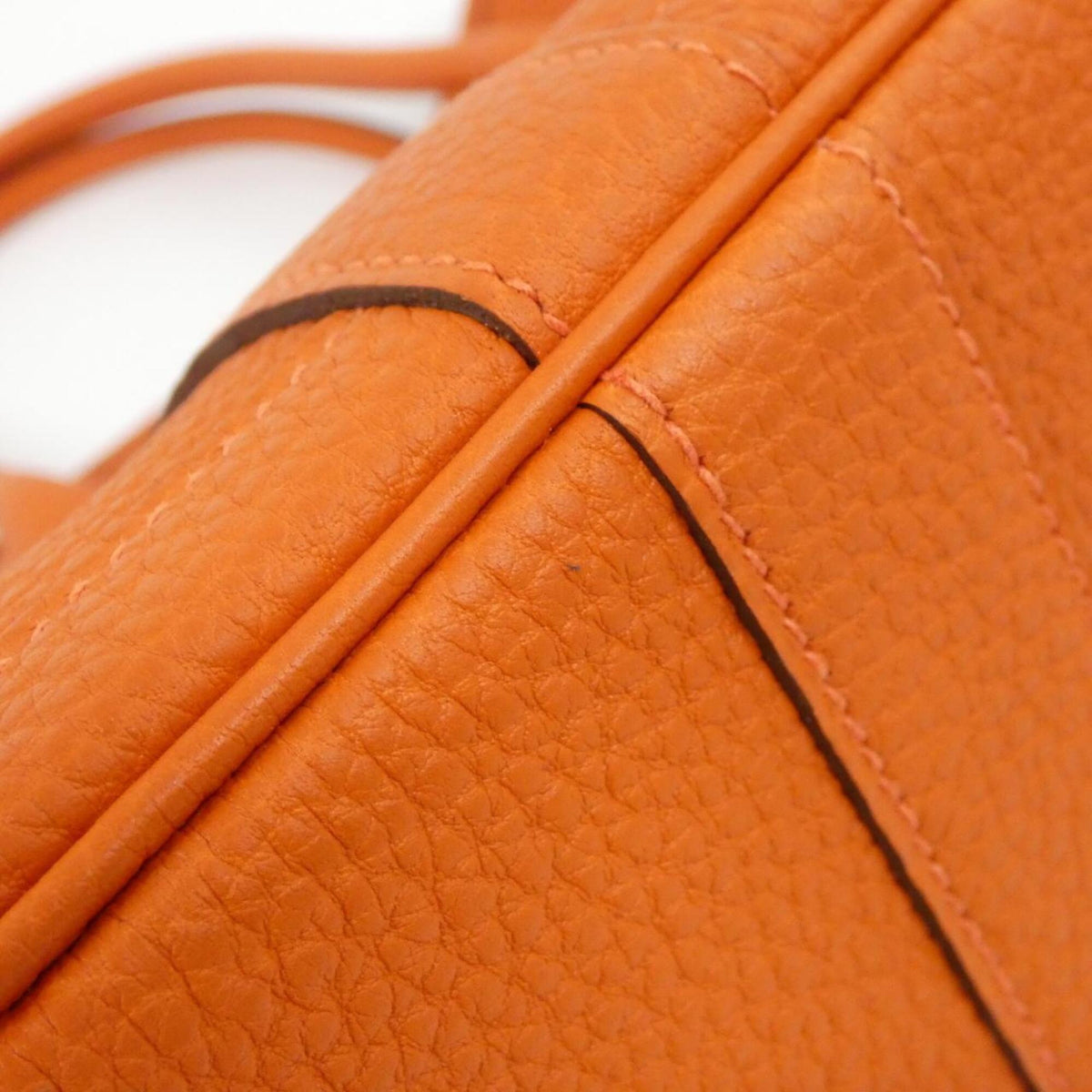 Hermes Capucine Orange Negonda Leather Handbag (Pre-Owned)