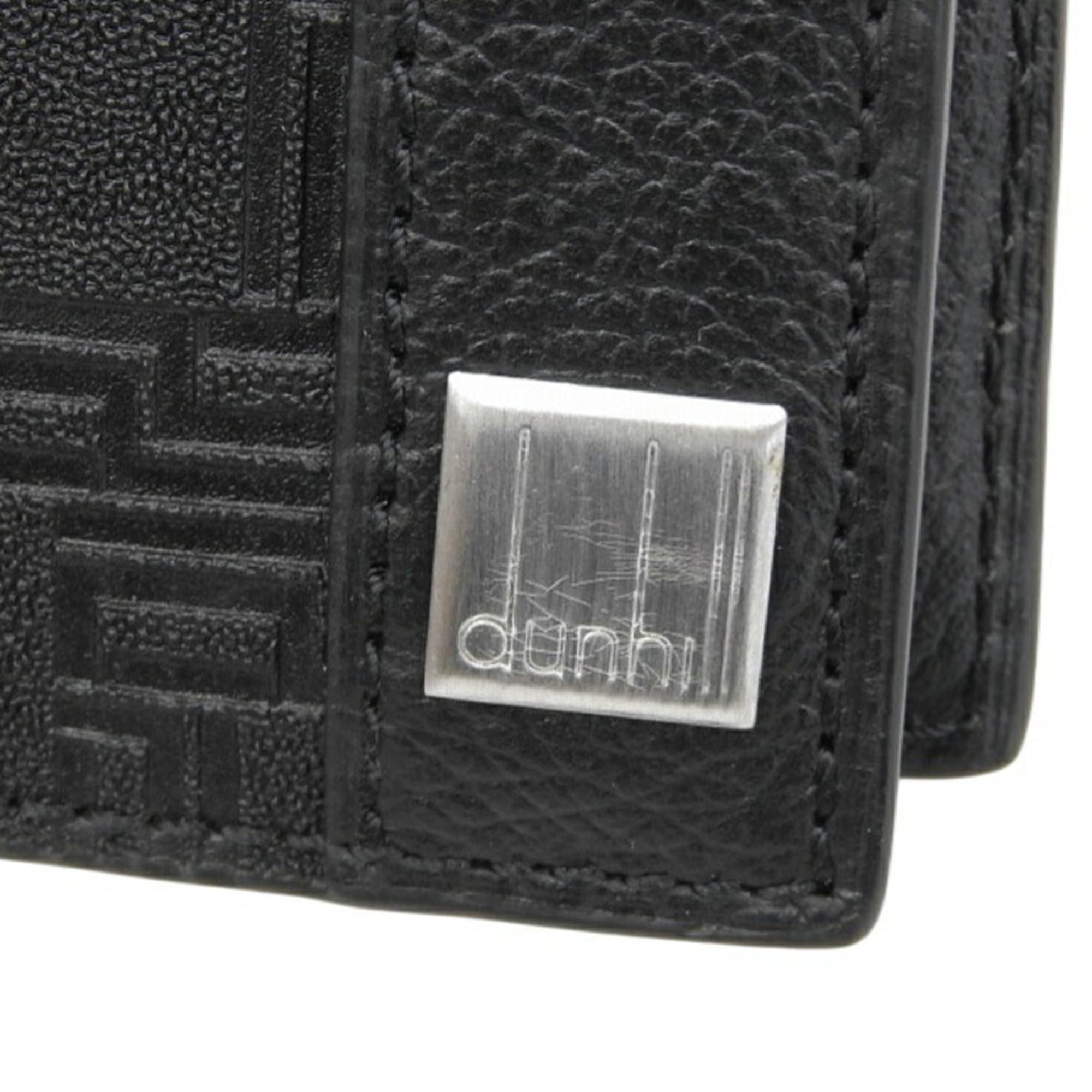 Dunhill Black Pvc Leather Wallet (Bi-Fold) (Pre-Owned)