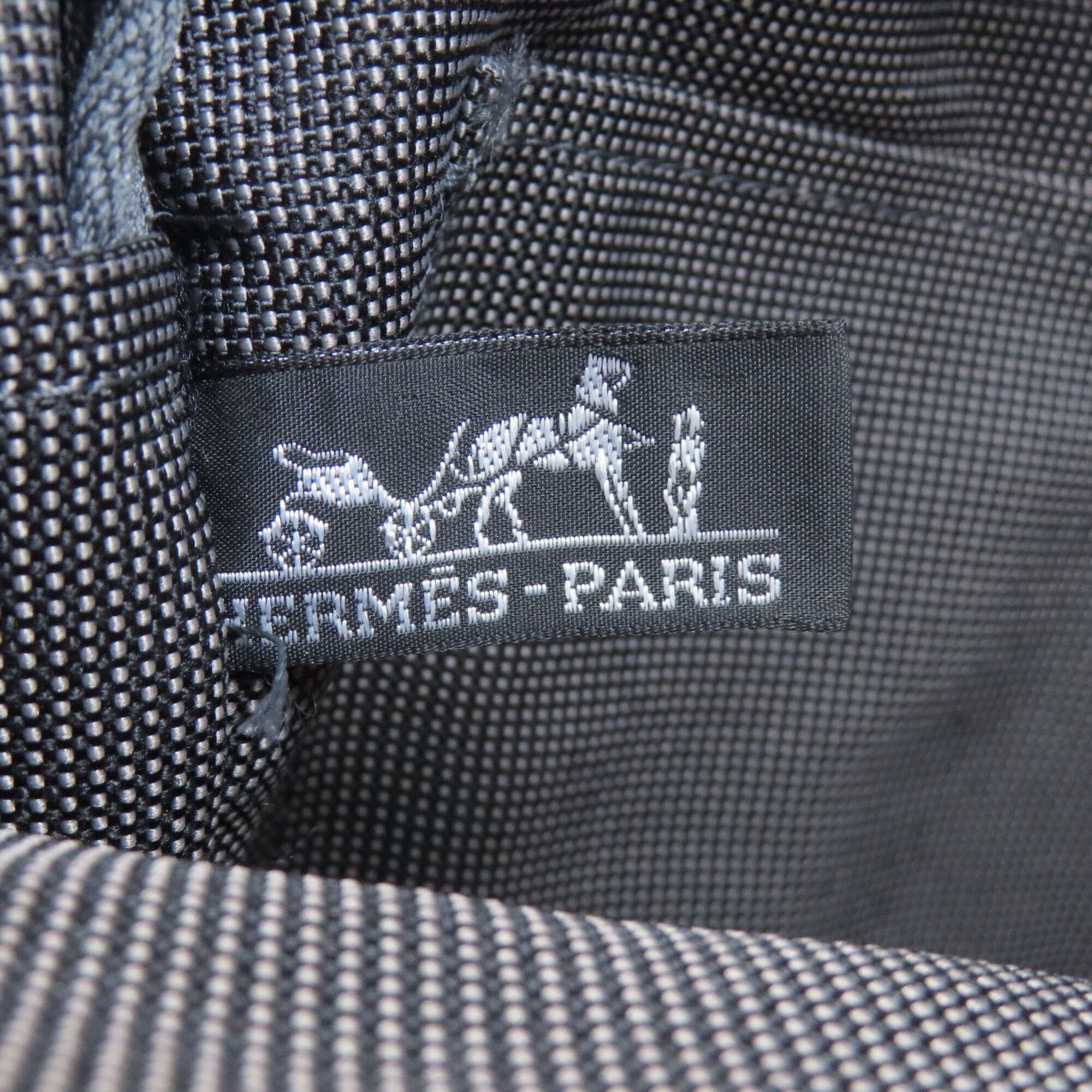 Hermes Gray Canvas Backpack (Pre-Owned)