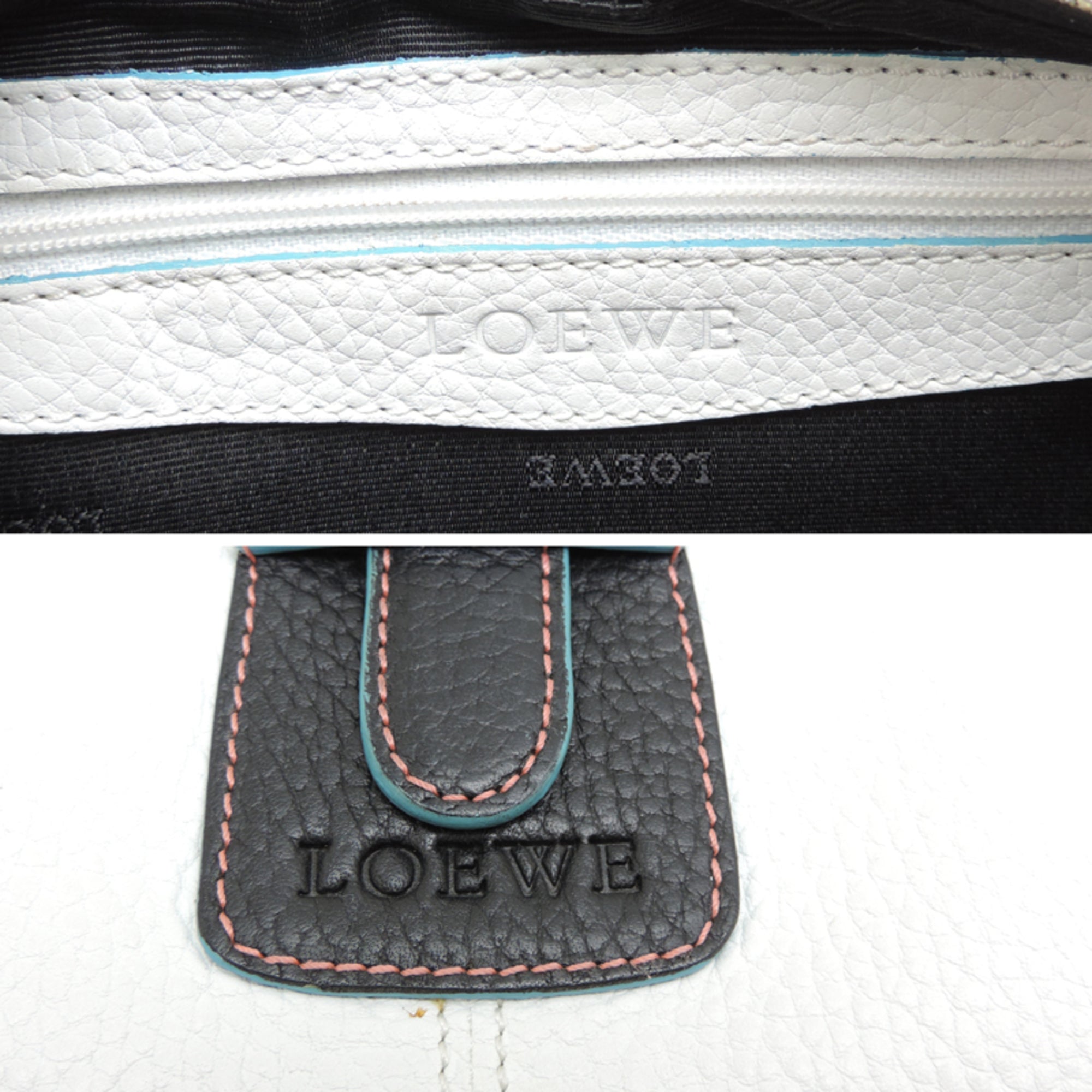 Loewe Black Blue White Handbag (Pre-Owned)