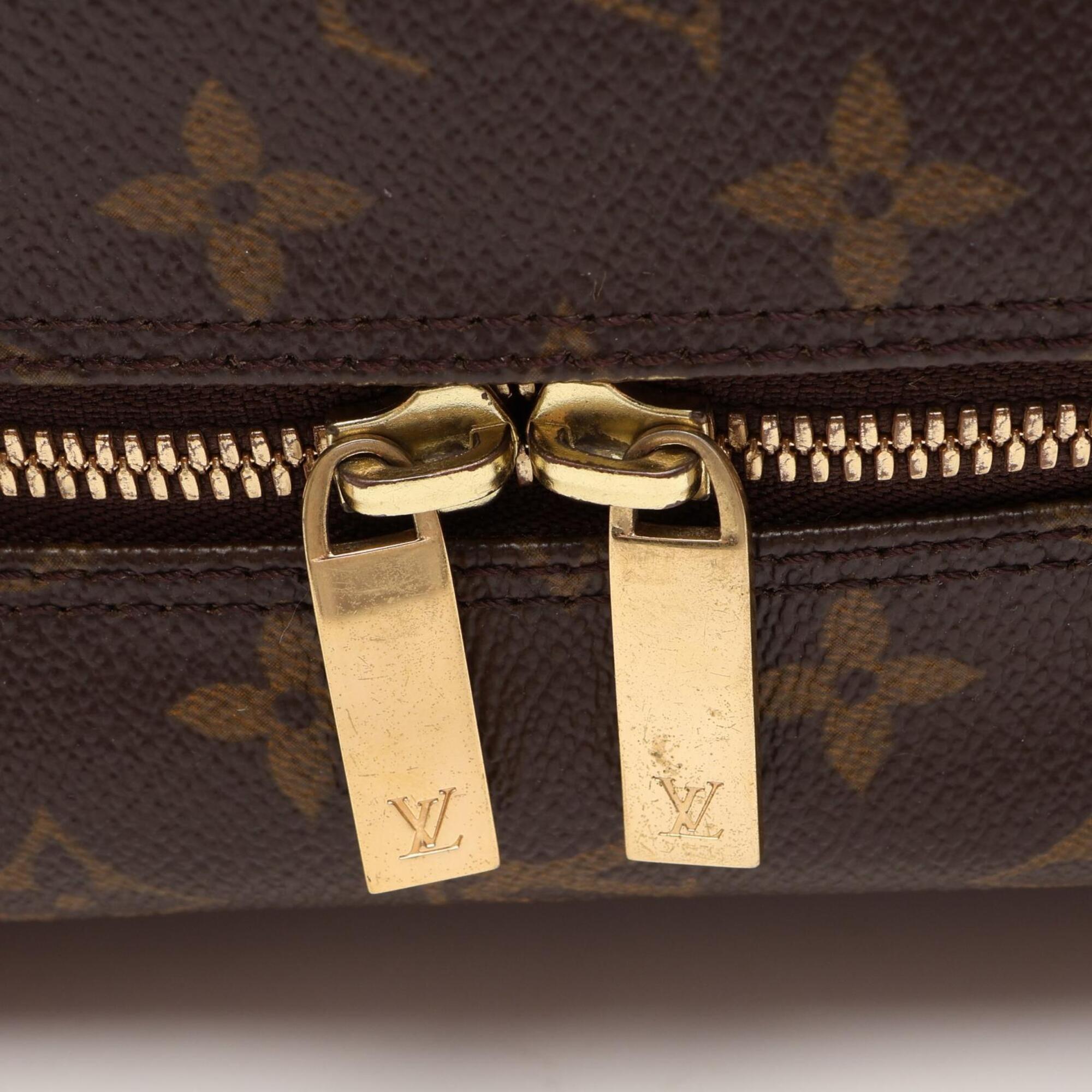 Louis Vuitton Brown Coated Canvas Pvc Monogram Leather Handbag Shoulder Bag (Pre-Owned)