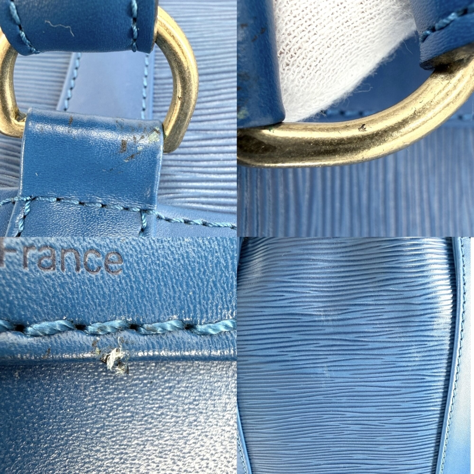 Louis Vuitton Blue Epi Leather Shoulder Bag (Pre-Owned)