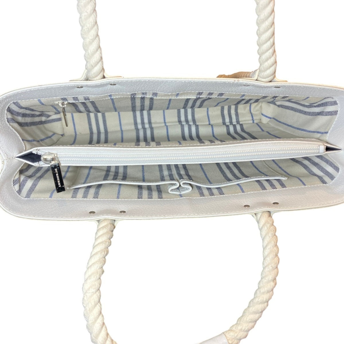 Burberry Navy Canvas Tote Bag (Pre-Owned)