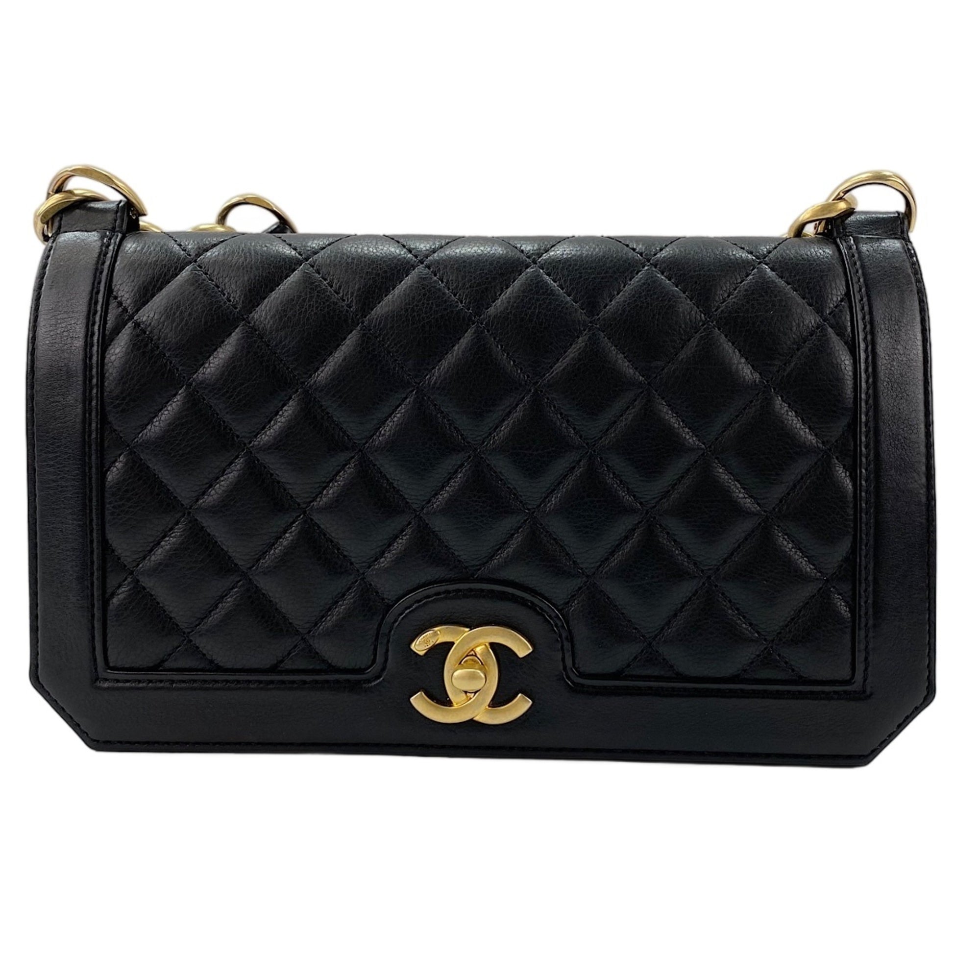 Chanel Matelasse Black Shoulder Bag (Pre-Owned)