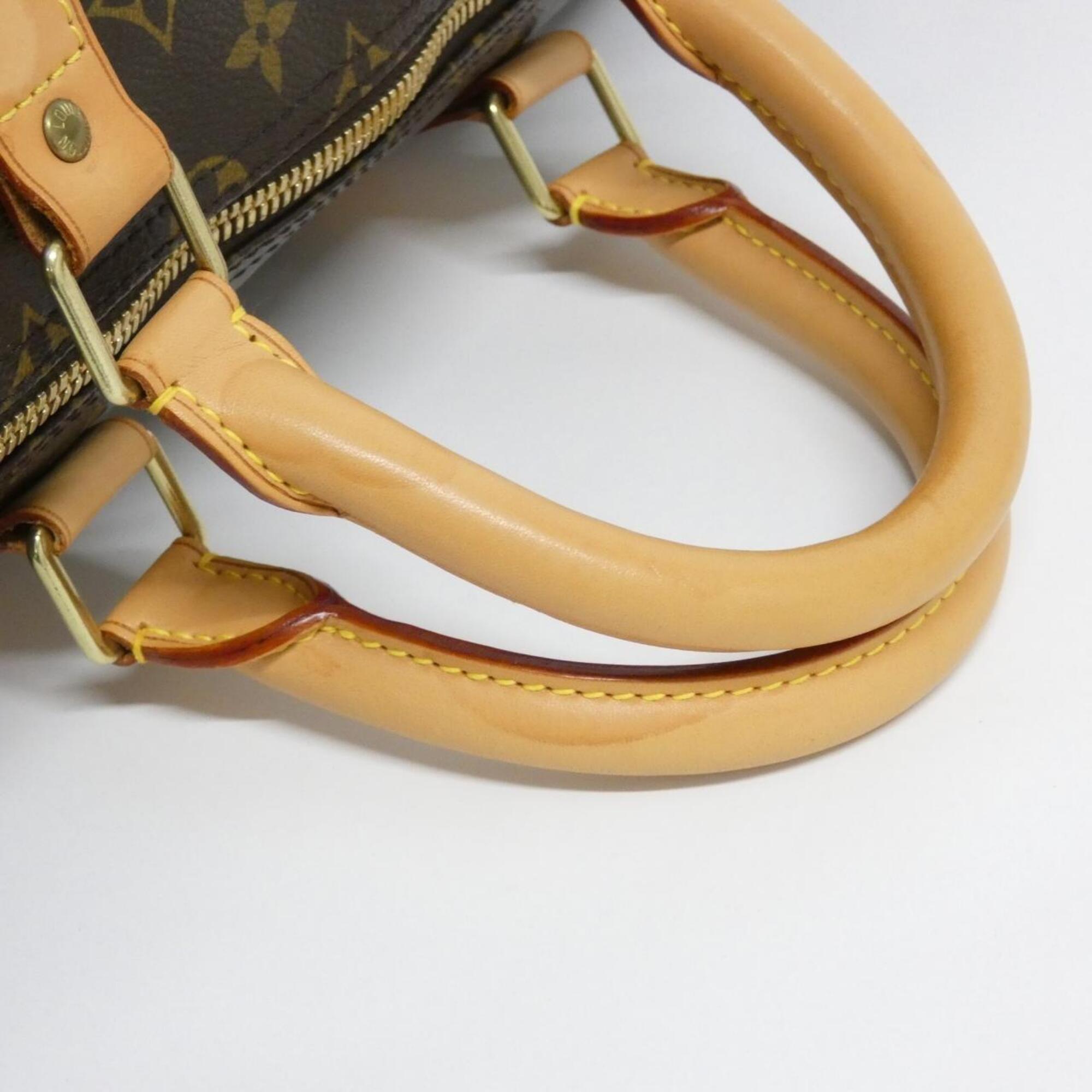 Louis Vuitton Brown Coated Canvas Boston Bag (Pre-Owned)