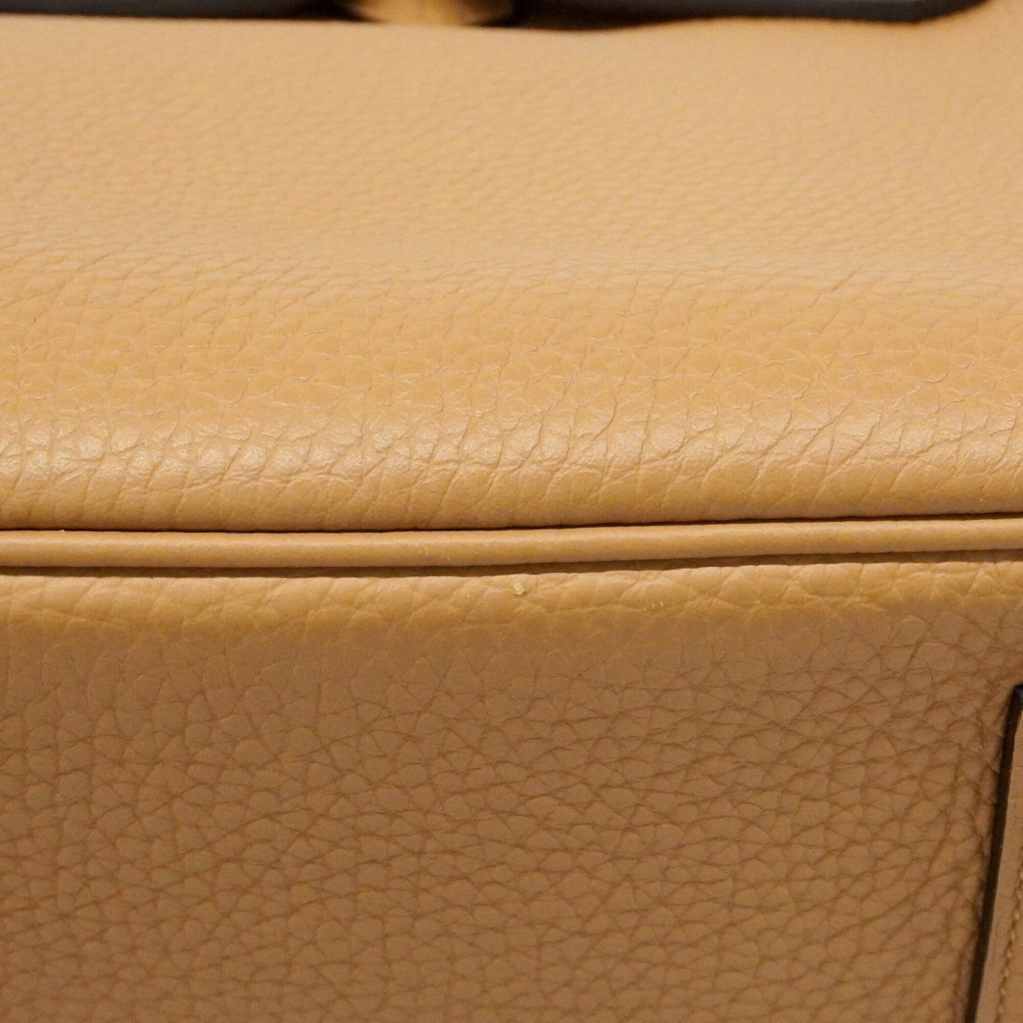 Hermes Brown Taurillon Clemence Leather Handbag (Pre-Owned)