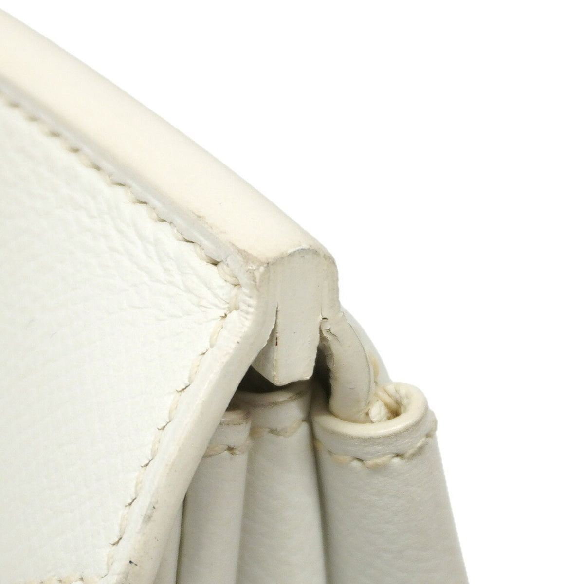 Hermes White Leather Handbag (Pre-Owned)
