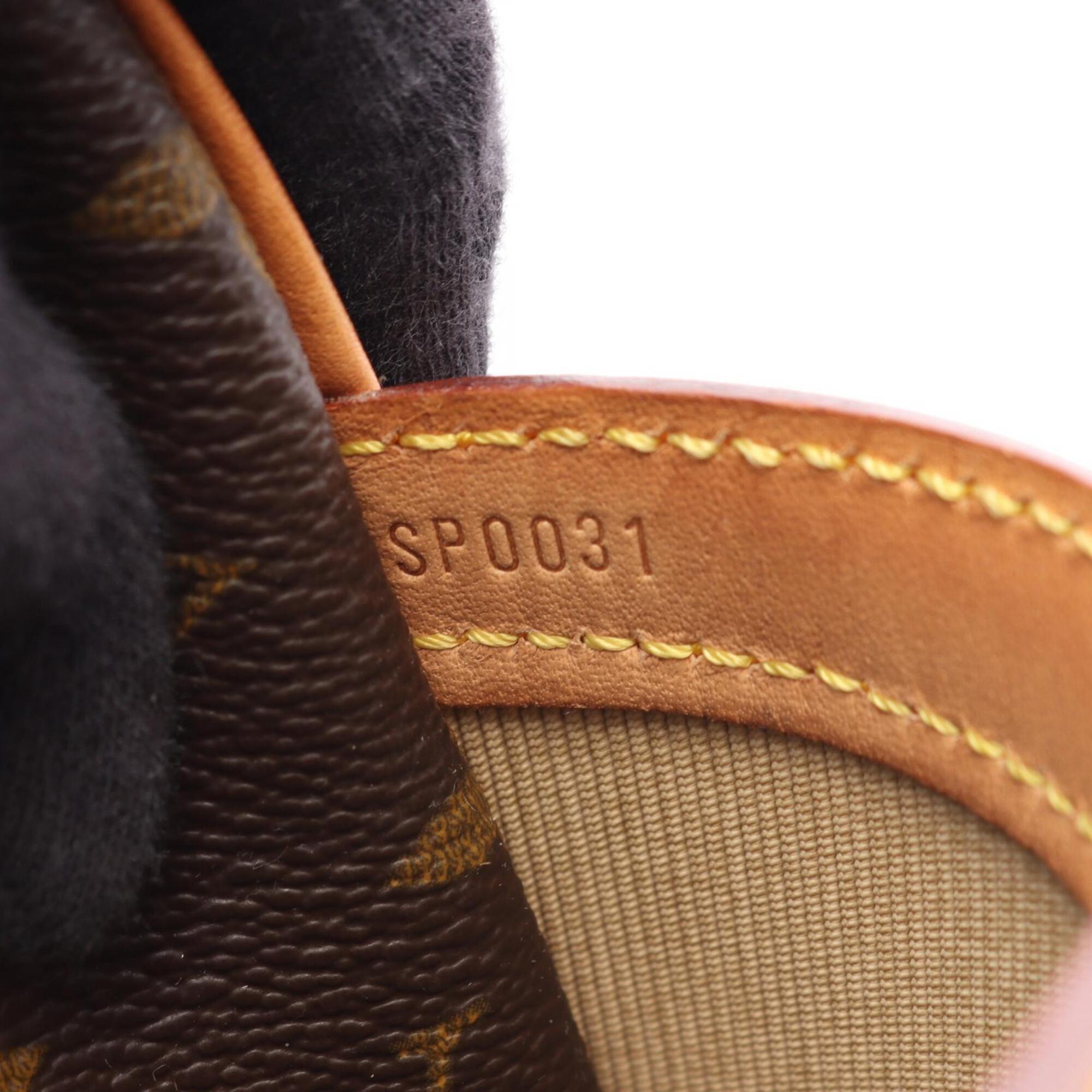 Louis Vuitton Monogram Brown Coated Canvas Leather Handbag Shoulder Bag (Pre-Owned)