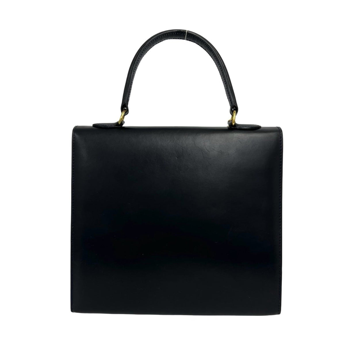 Celine Black Leather Handbag Tote Bag (Pre-Owned)
