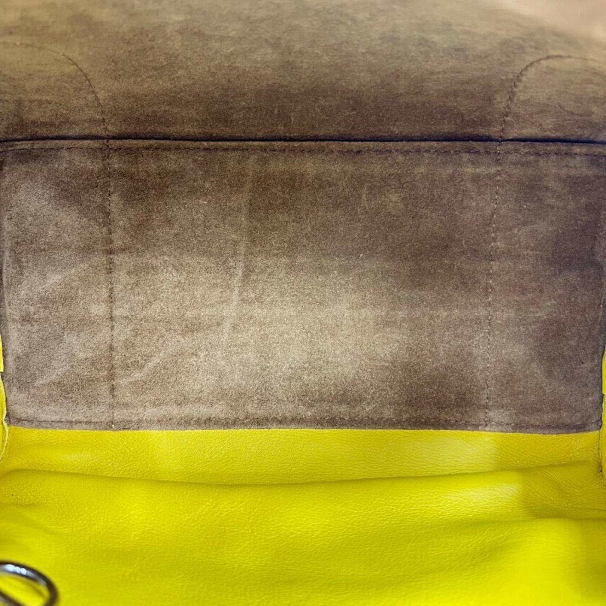 Loewe Yellow Leather Handbag Shoulder Bag (Pre-Owned)