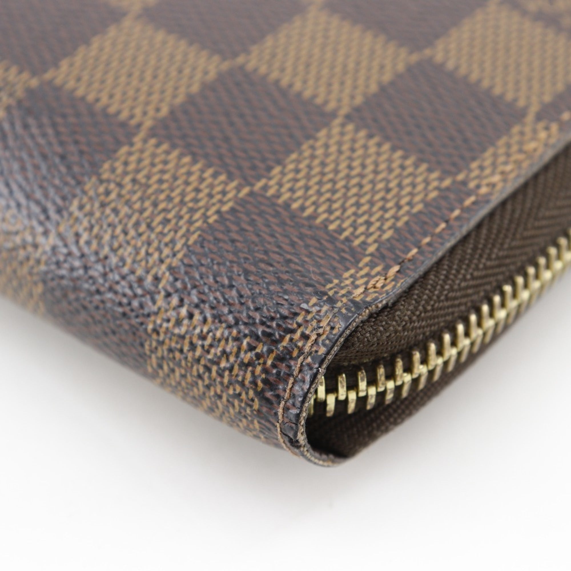 Louis Vuitton Brown Damier Canvas Long Wallet (Bi-Fold) (Pre-Owned)