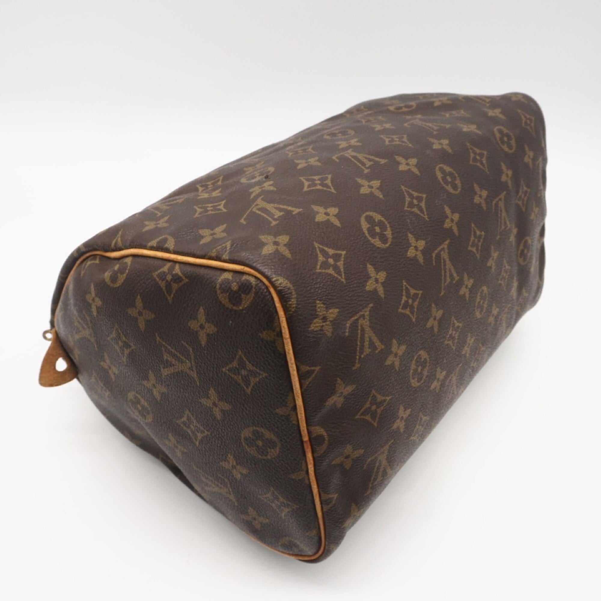 Louis Vuitton Black Coated Canvas Leather Handbag (Pre-Owned)