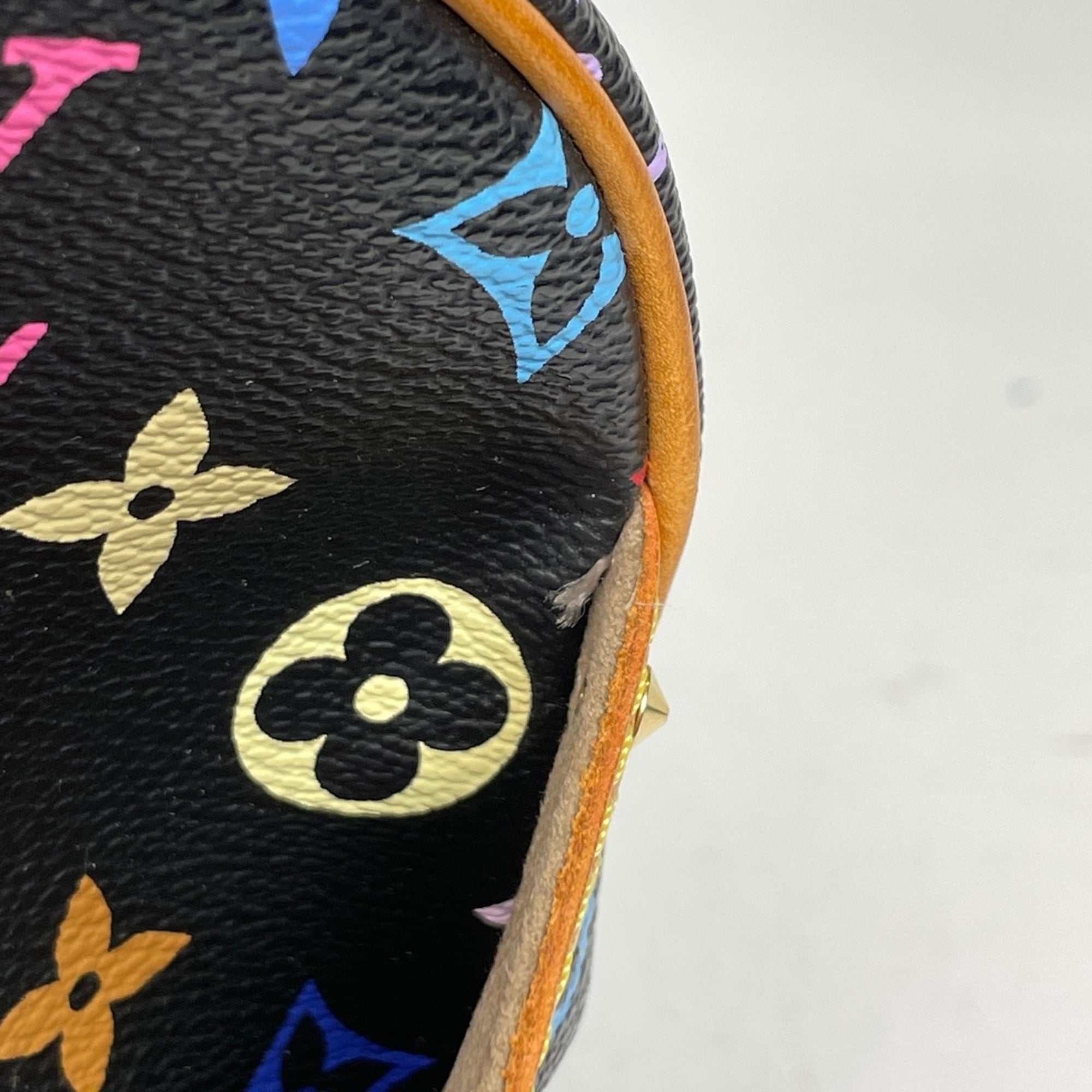 Louis Vuitton Black Noir Monogram Multicolore Handbag (Pre-Owned)