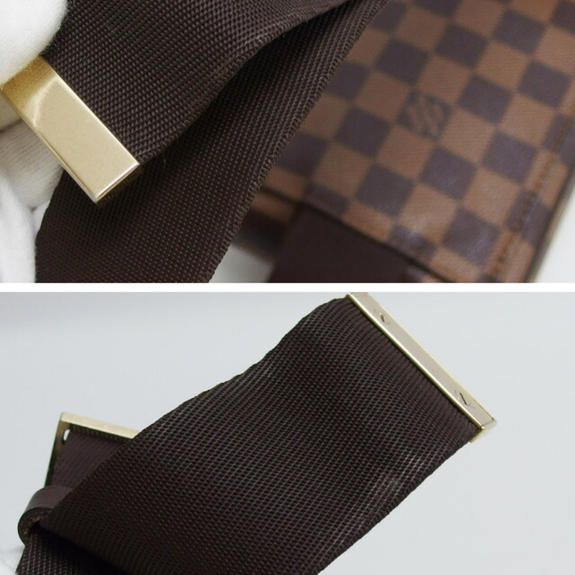 Louis Vuitton Damier Gold Damier Canvas Shoulder Bag Sling Bag (Pre-Owned)