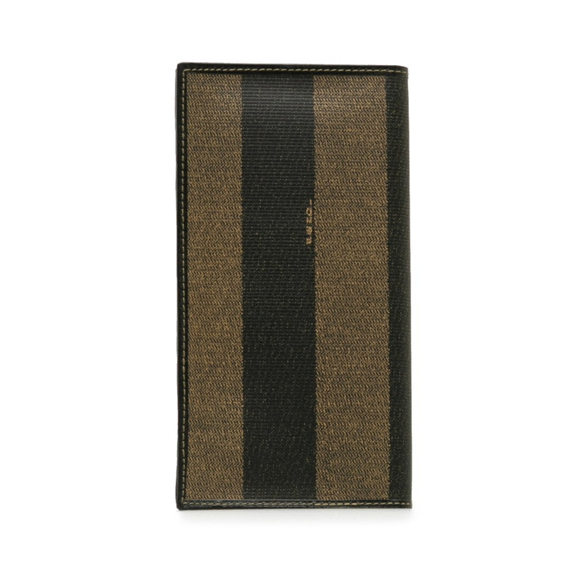 Fendi Black Khaki Pvc Leather Wallet (Bi-Fold) (Pre-Owned)