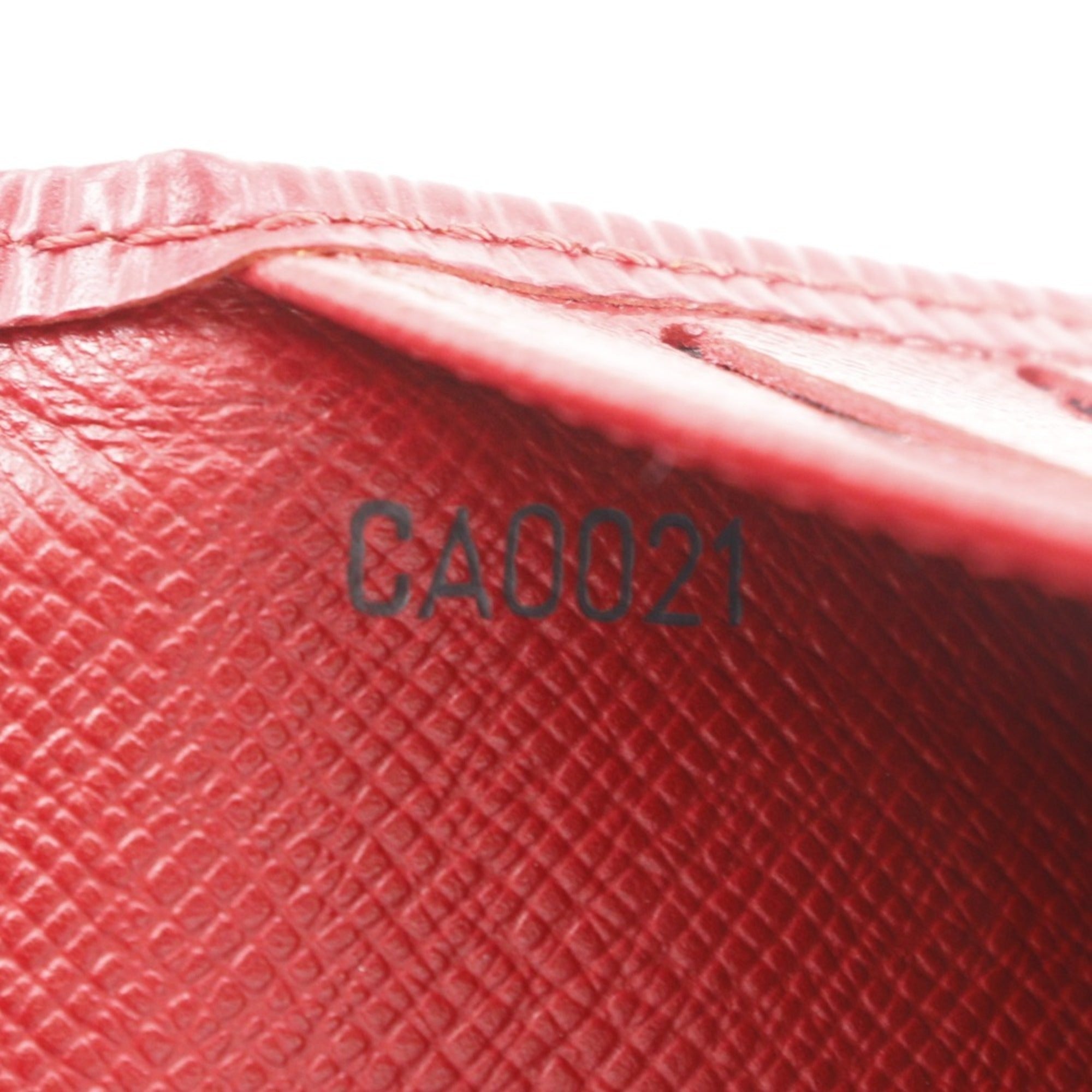 Louis Vuitton Epi Castilian Red Red Color Epi Leather Long Wallet (Bi-Fold) (Pre-Owned)
