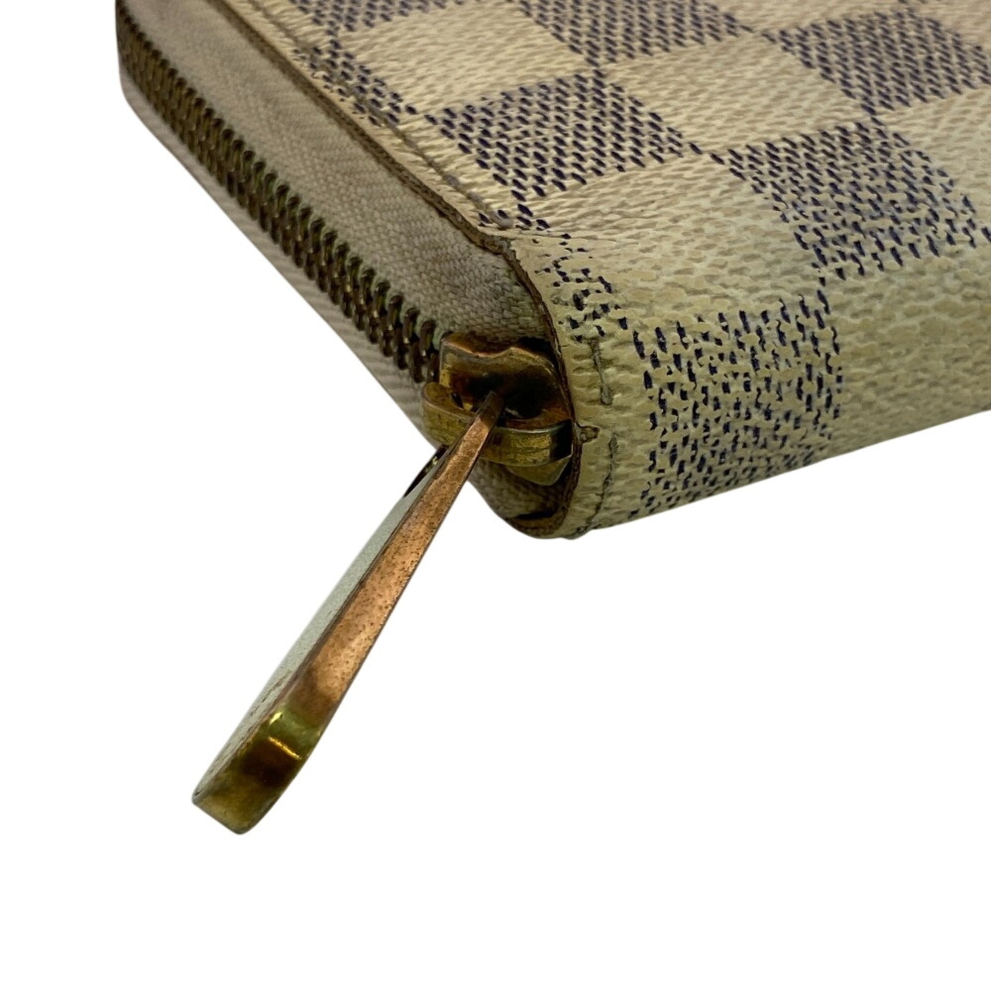 Louis Vuitton Damier Azur Gray White Damier Azur Long Wallet (Bi-Fold) (Pre-Owned)