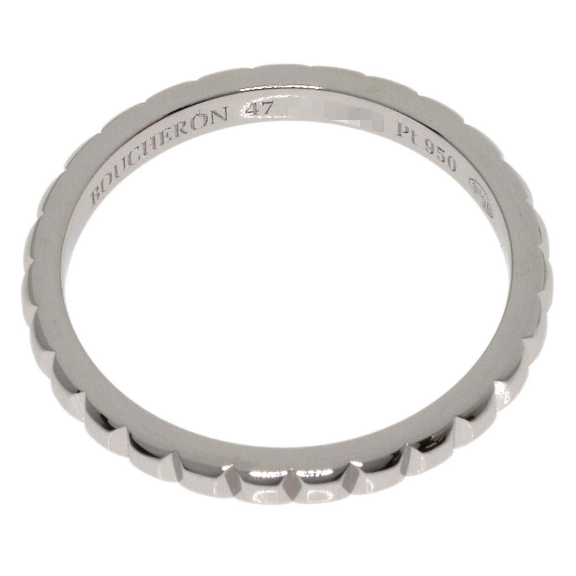 Boucheron Platinum 950 Band Ring (Pre-Owned)