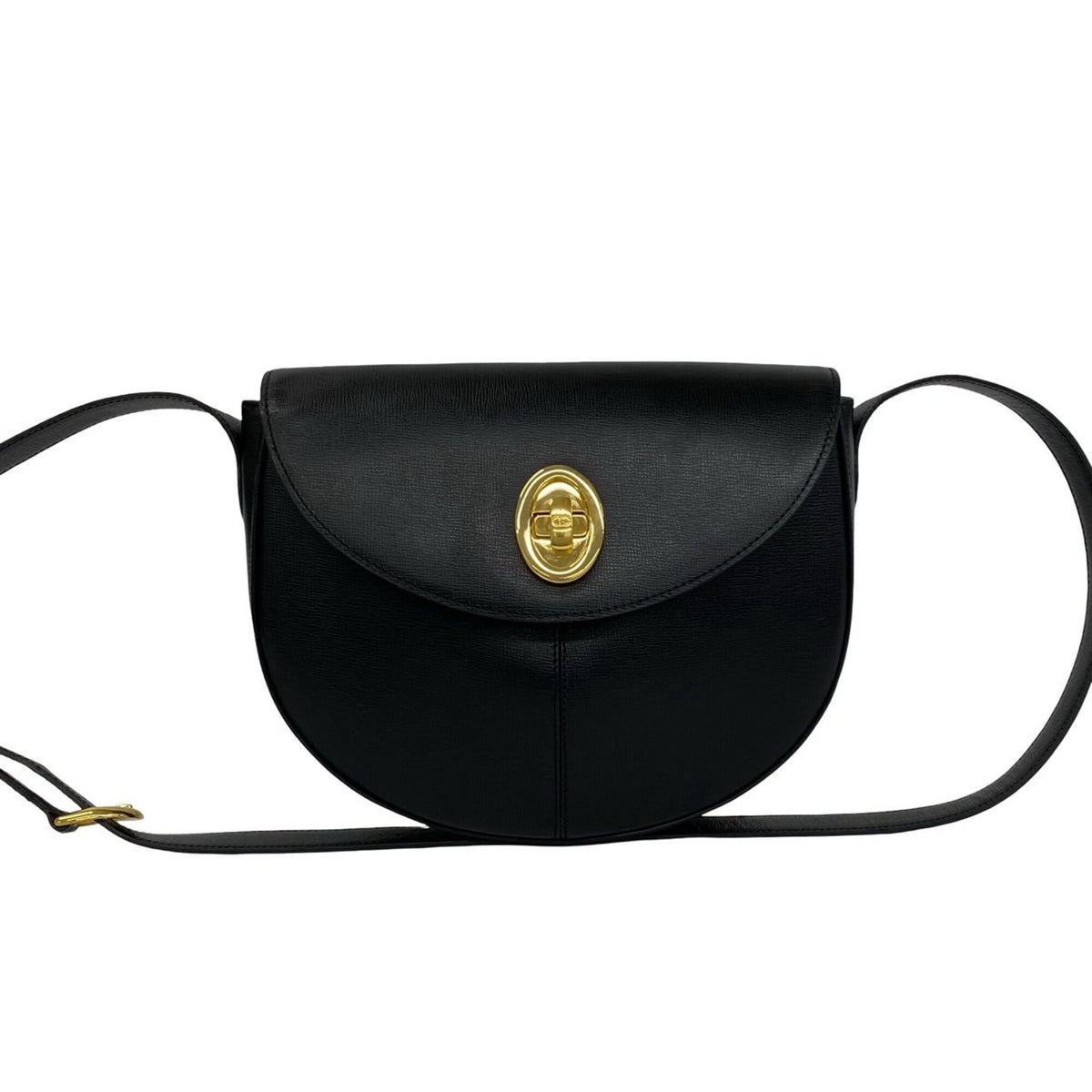 Christian Dior Black Leather Pochette Shoulder Bag (Pre-Owned)