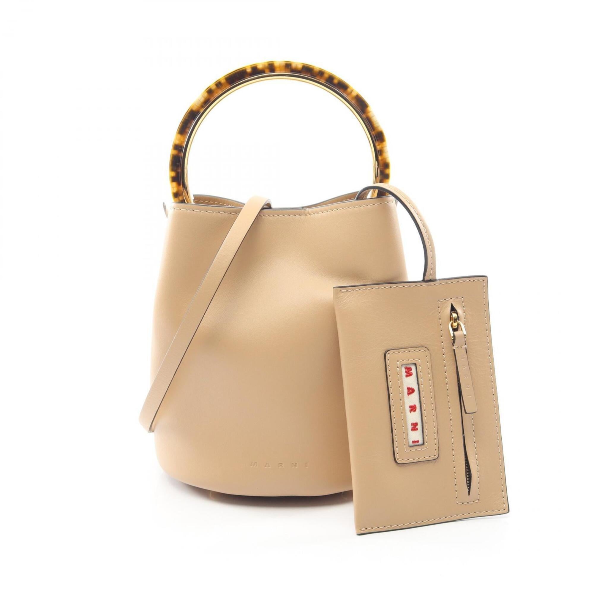 Marni Beige Leather Handbag (Pre-Owned)