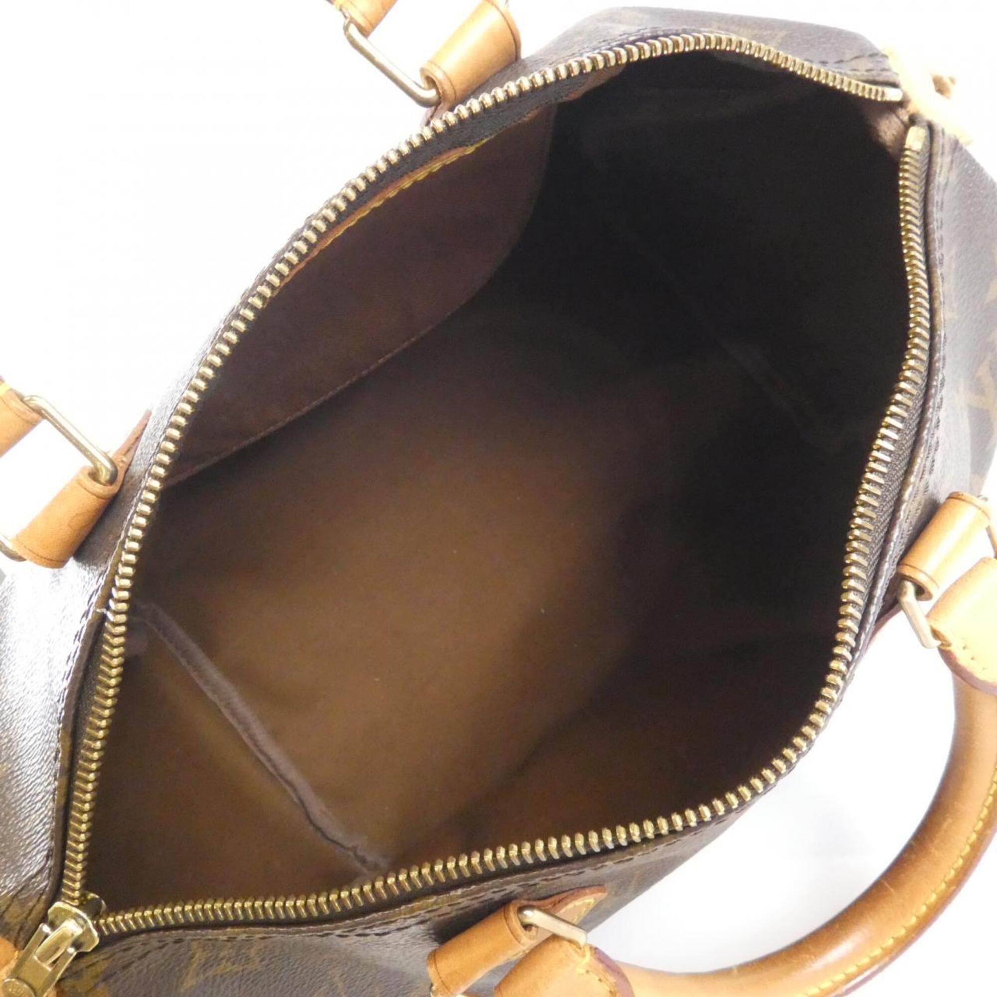 Louis Vuitton Marron Coated Canvas Boston Bag (Pre-Owned)