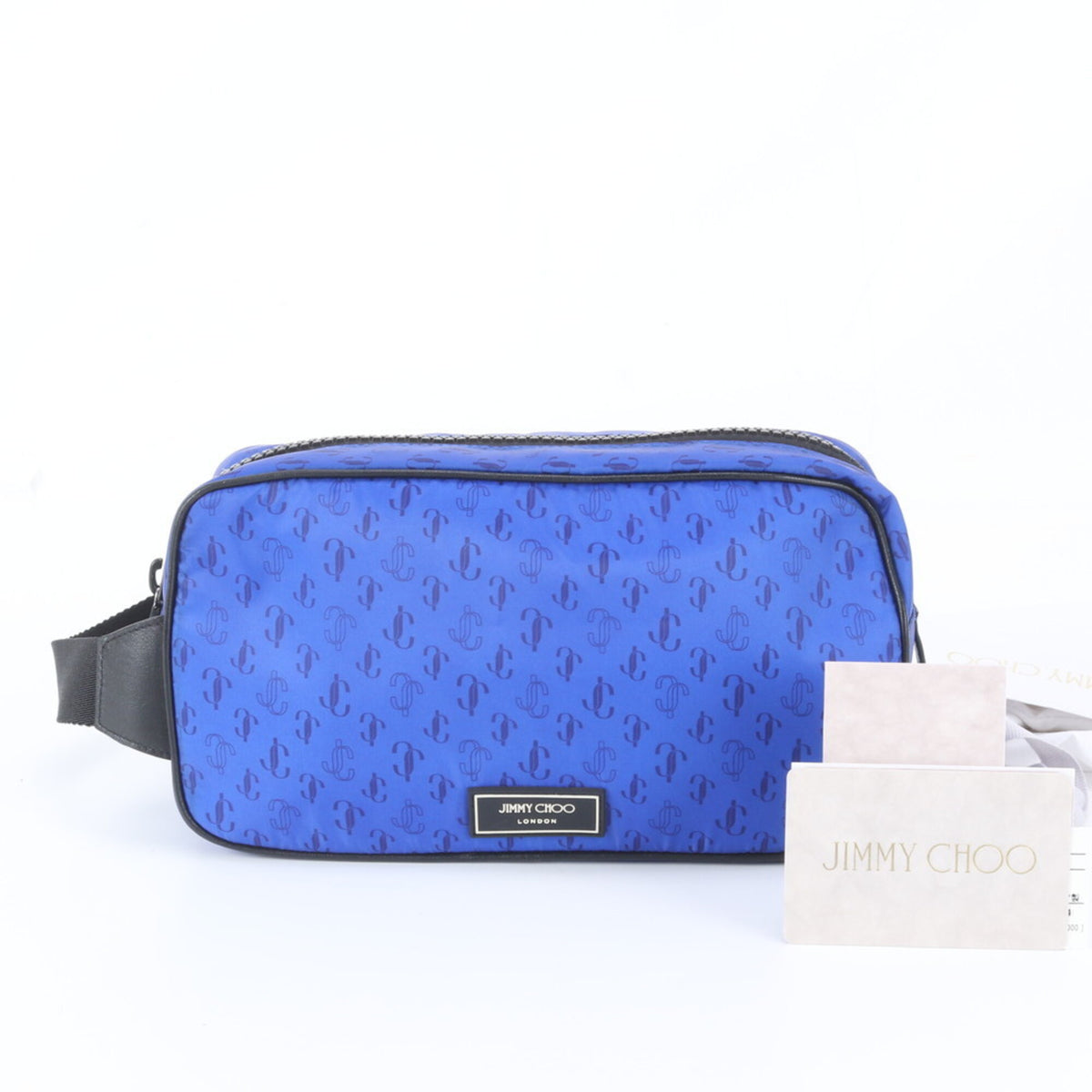 Jimmy Choo Blue Clutch Bag Pouch (Pre-Owned)