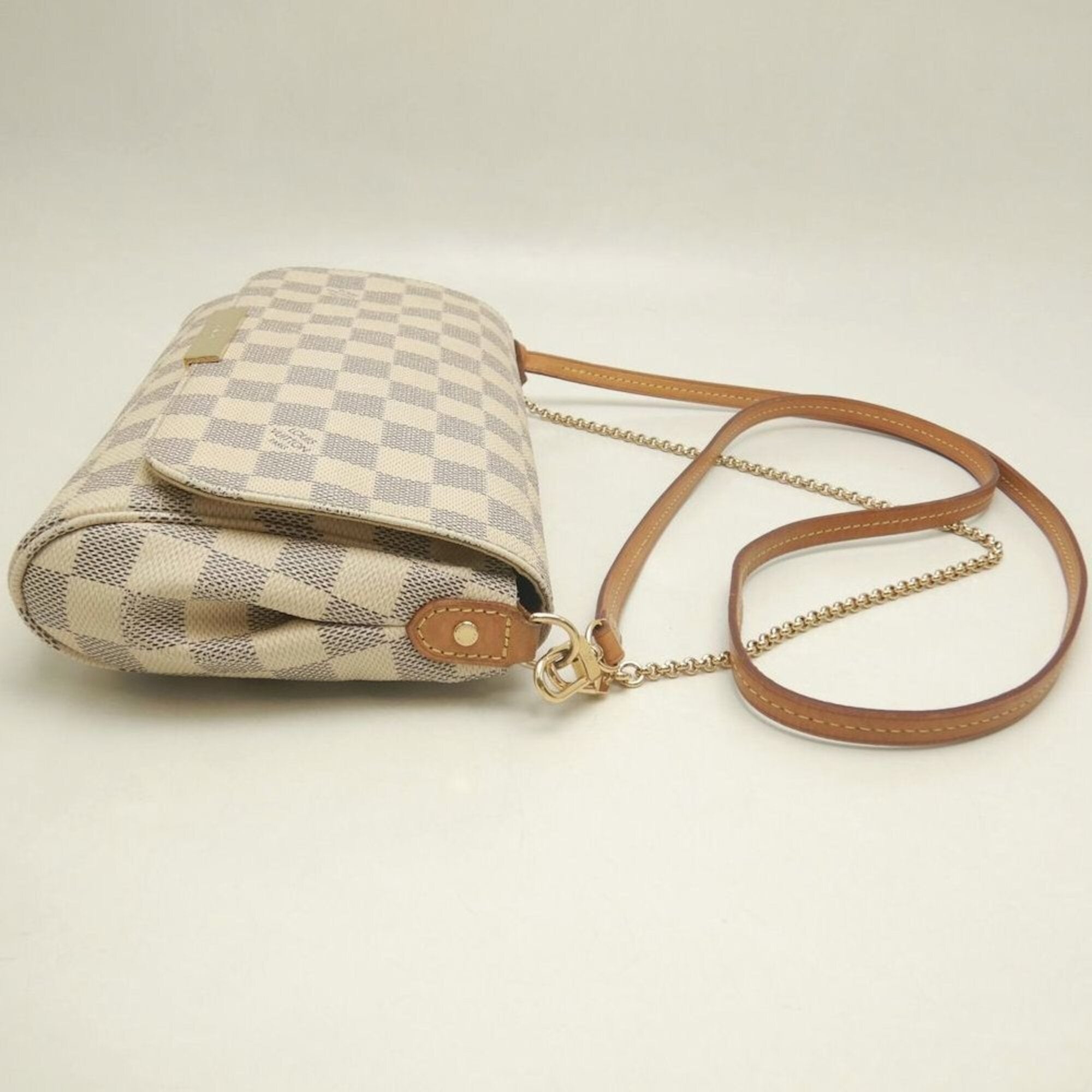 Louis Vuitton Damier Azur Azur Coated Canvas Shoulder Bag (Pre-Owned)