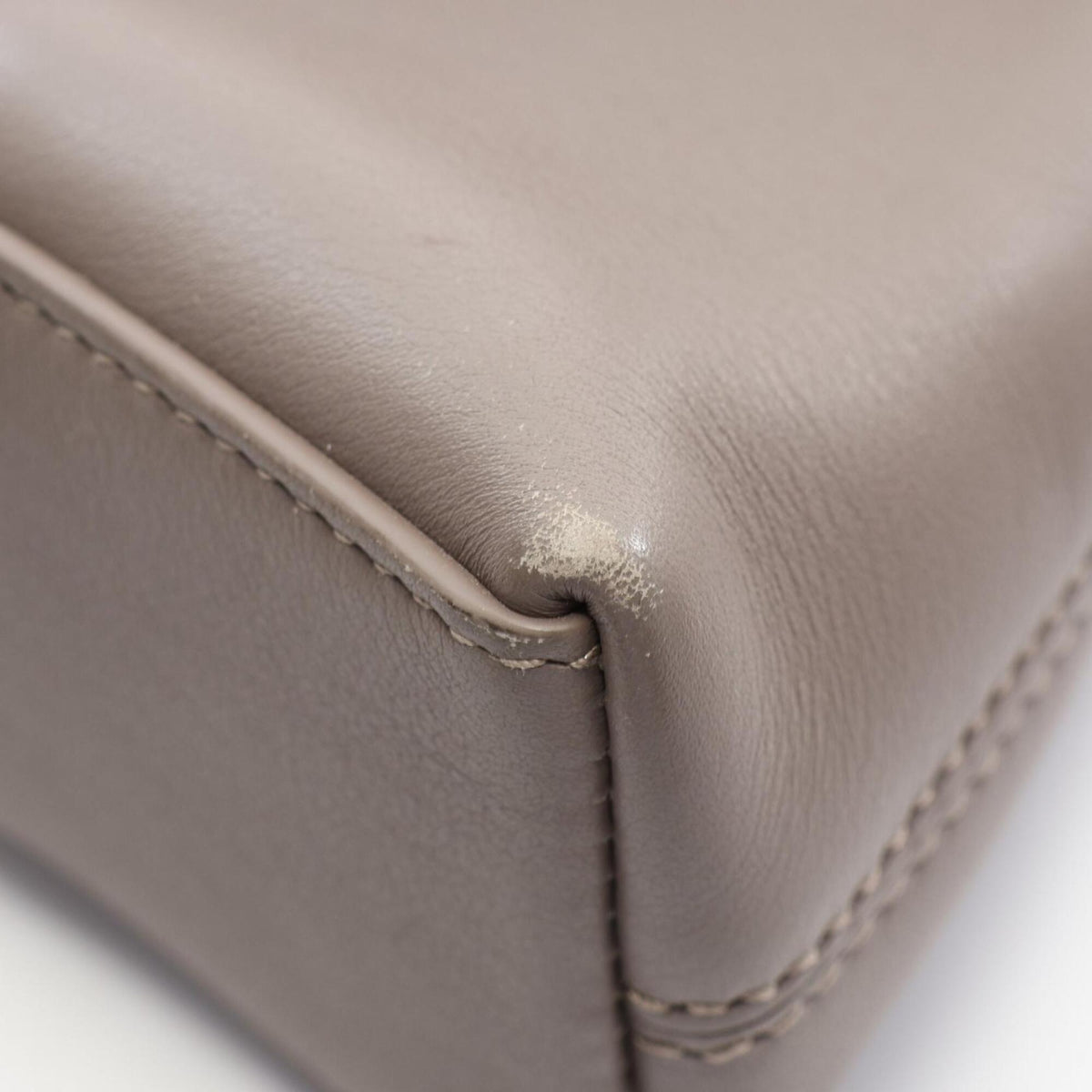 Balenciaga Gray Leather Handbag Shoulder Bag (Pre-Owned)