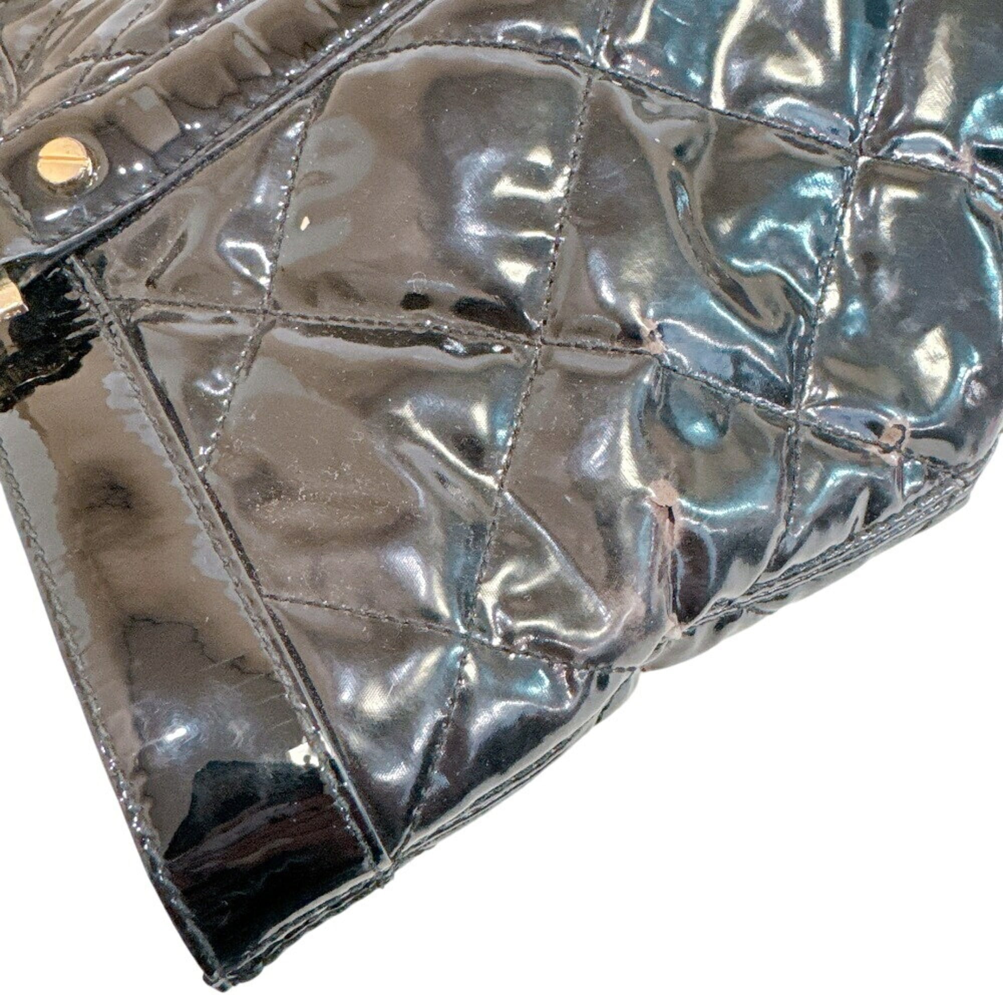 Tory Burch Black Patent Leather Tote Bag (Pre-Owned)