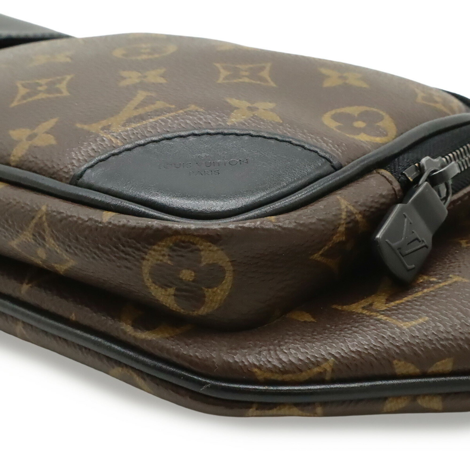 Louis Vuitton Black Brown Monogram Monogram Shoulder Bag Sling Bag (Pre-Owned)