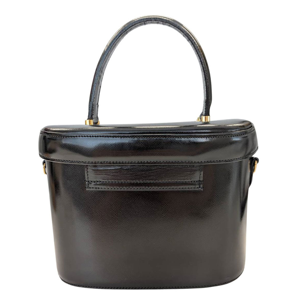 Versace Black Leather Handbag (Pre-Owned)
