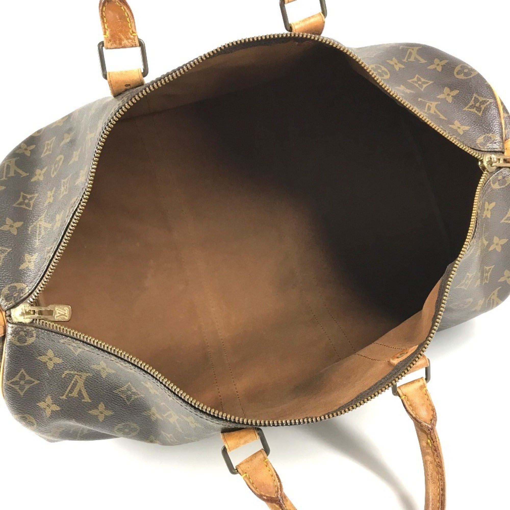 Louis Vuitton Brown Galle Monogram Monogram Boston Bag Handbag (Pre-Owned)